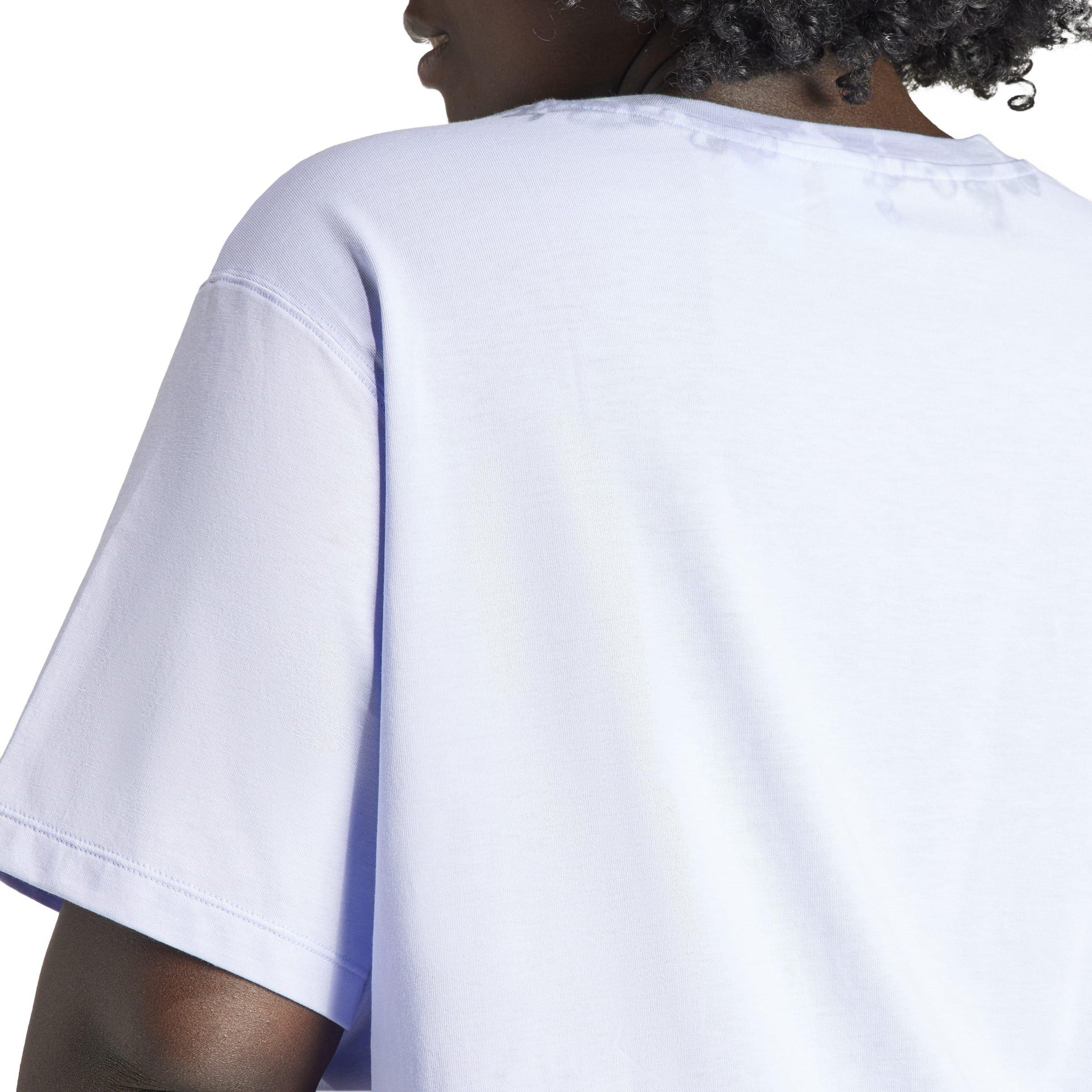 Purple - adidas Originals - Regular Fit Boxy T-Shirt - 6