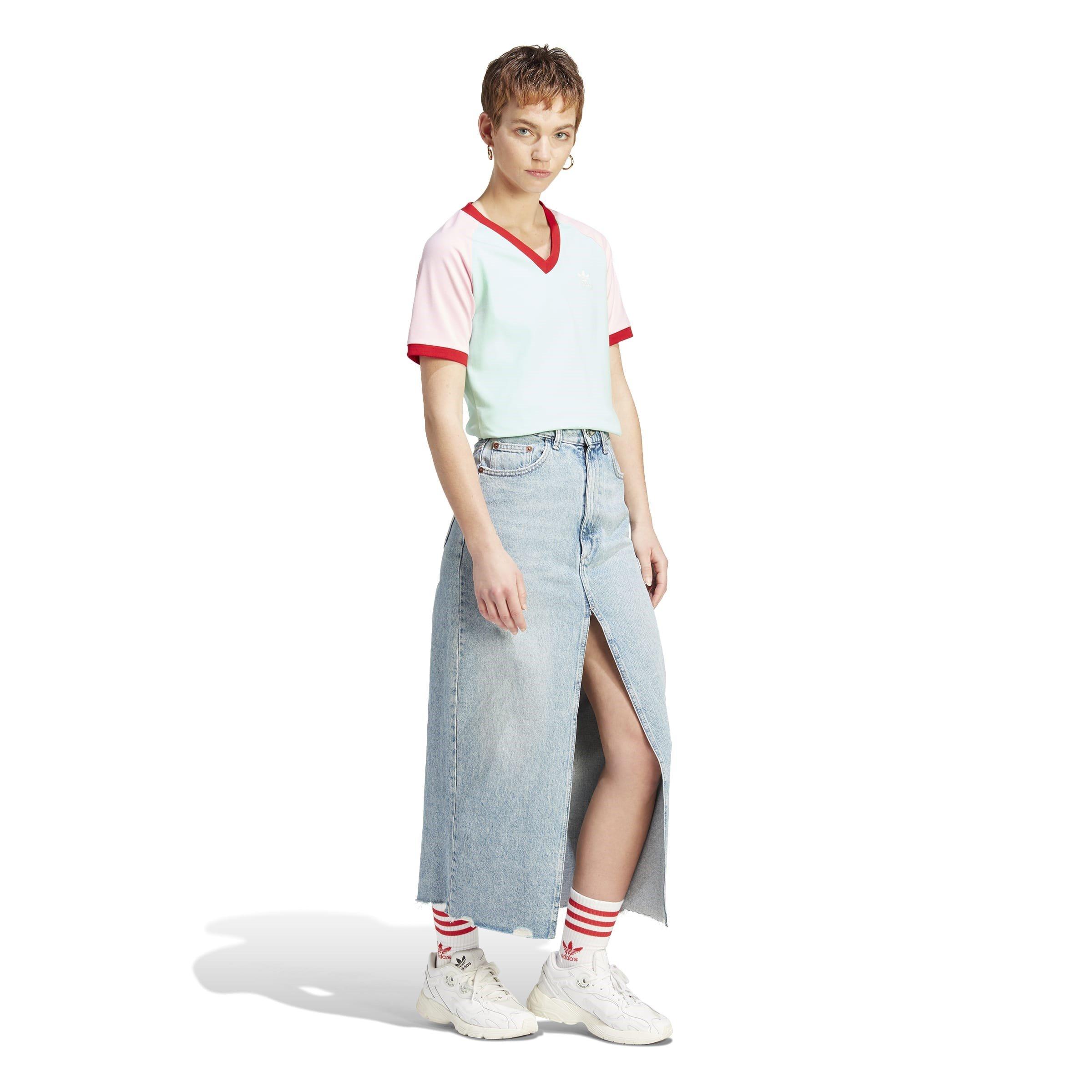 Easgrn - adidas Originals - Regular Fit V-Neck T-Shirt - 4