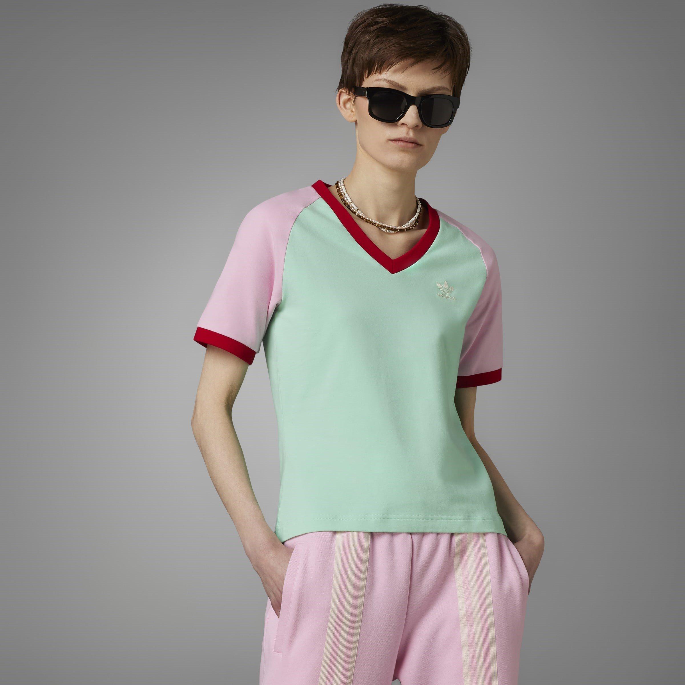 Easgrn - adidas Originals - Regular Fit V-Neck T-Shirt - 8