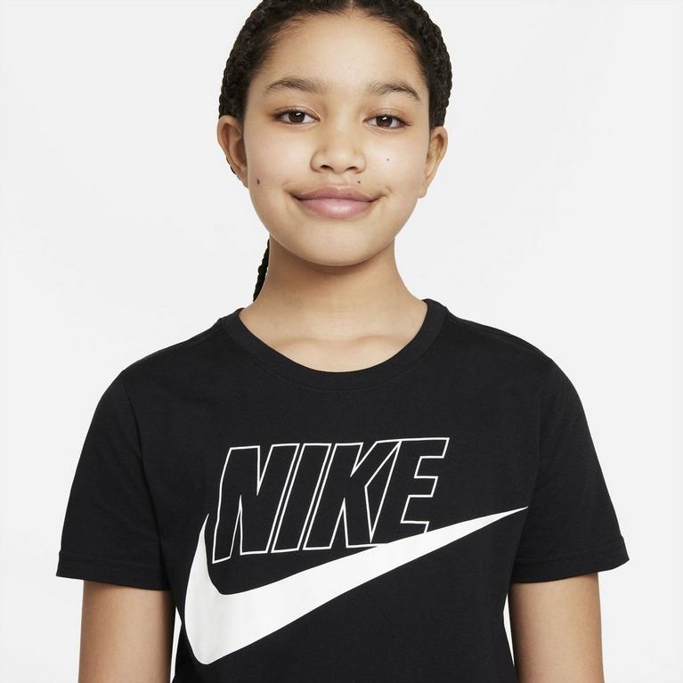 Schwarz/Weiß - Nike - T-Shirt Dress Junior Girls - 7