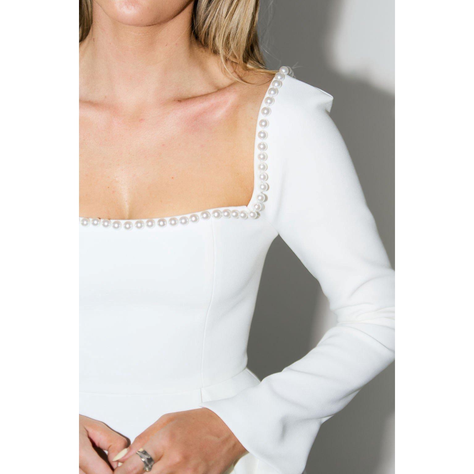 White - Odd Muse - Tall The Ultimate Muse Pearl Dress - 2