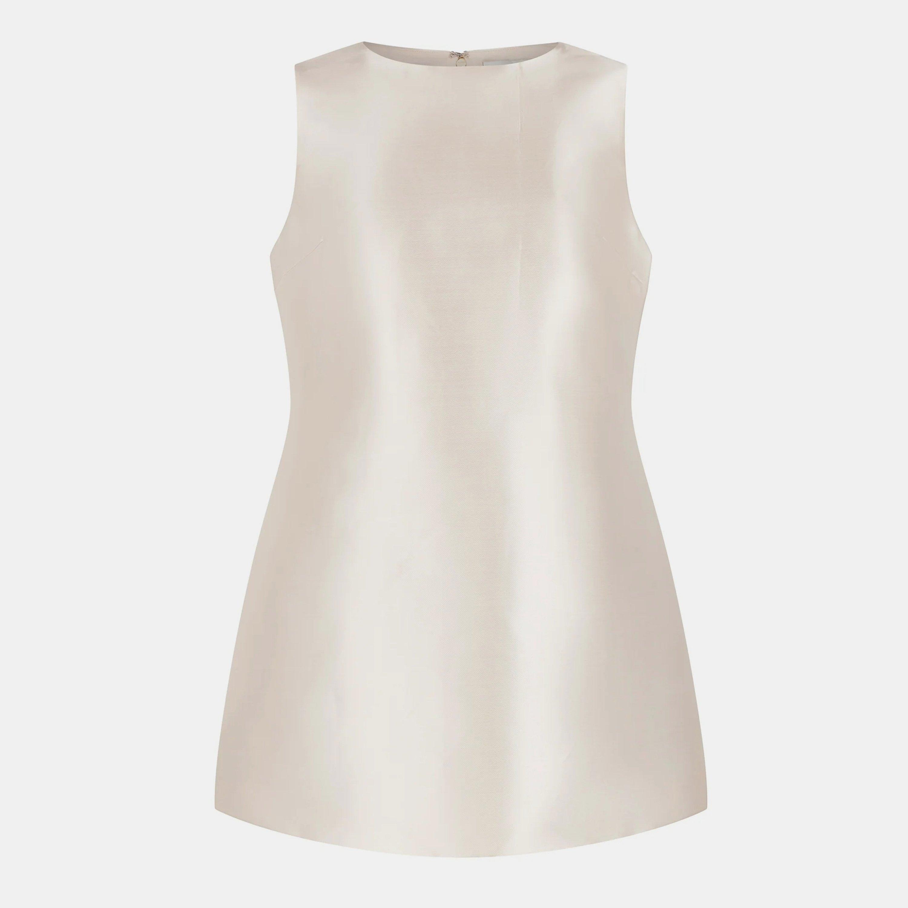 Odd Muse The Ultimate Muse Satin Shift Dress - Ivory - S