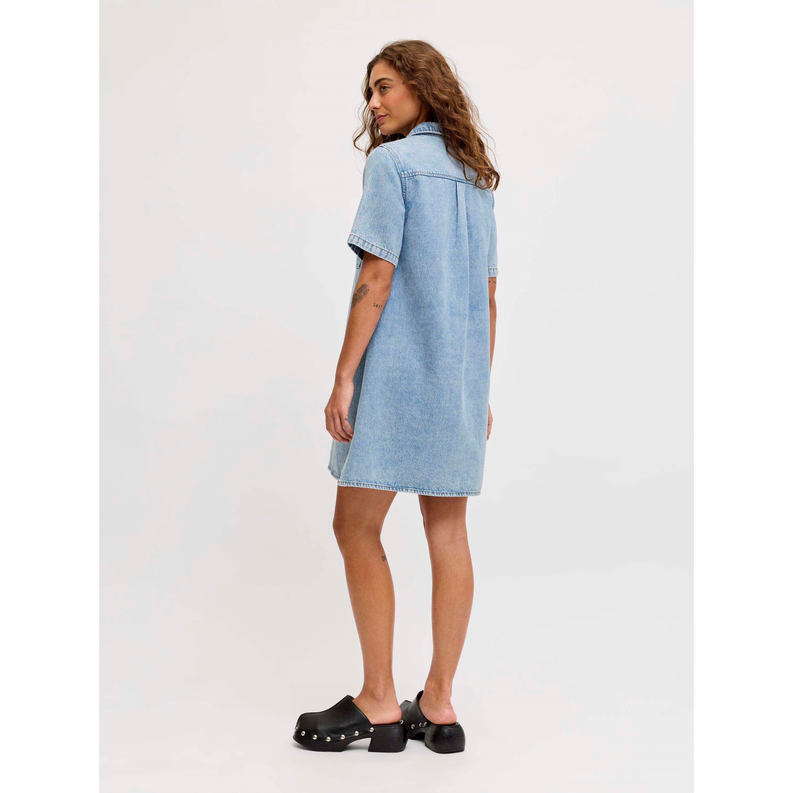 Lt Blue Denim - JJXX - JJXX Sht Denim Dress Ld62 - 4