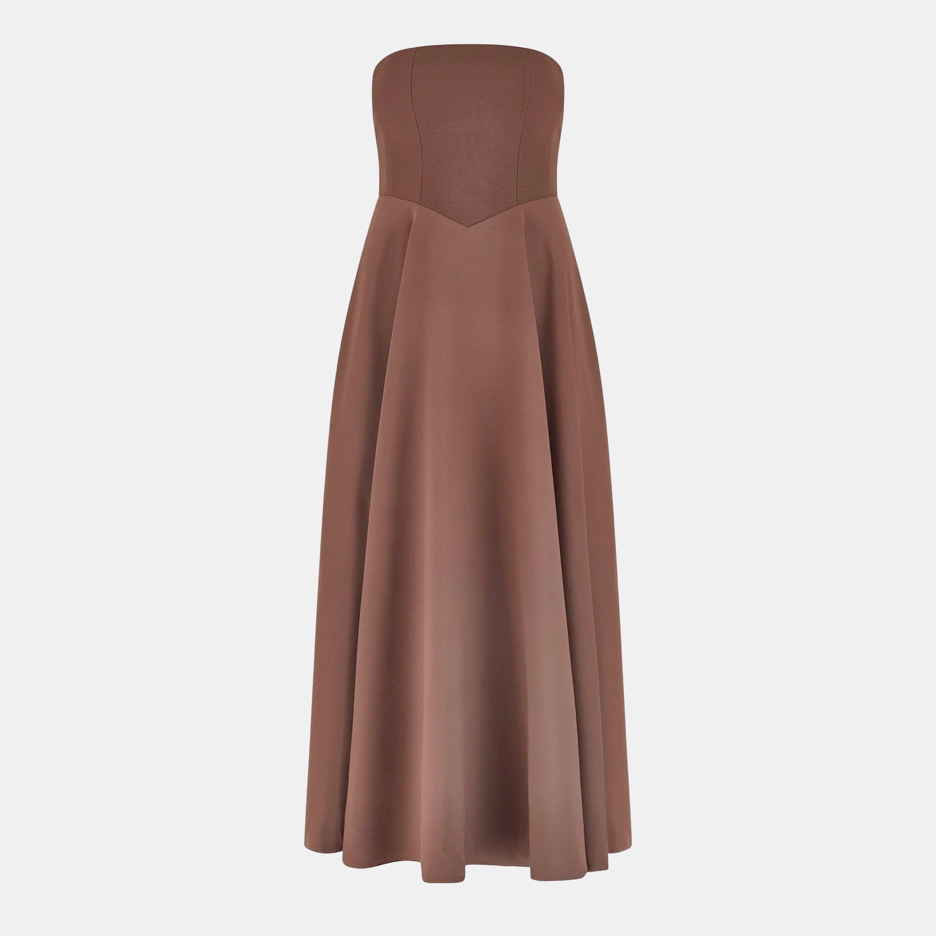 Chocolate - Odd Muse - The Ultimate Muse Strapless Midi Dress - 1