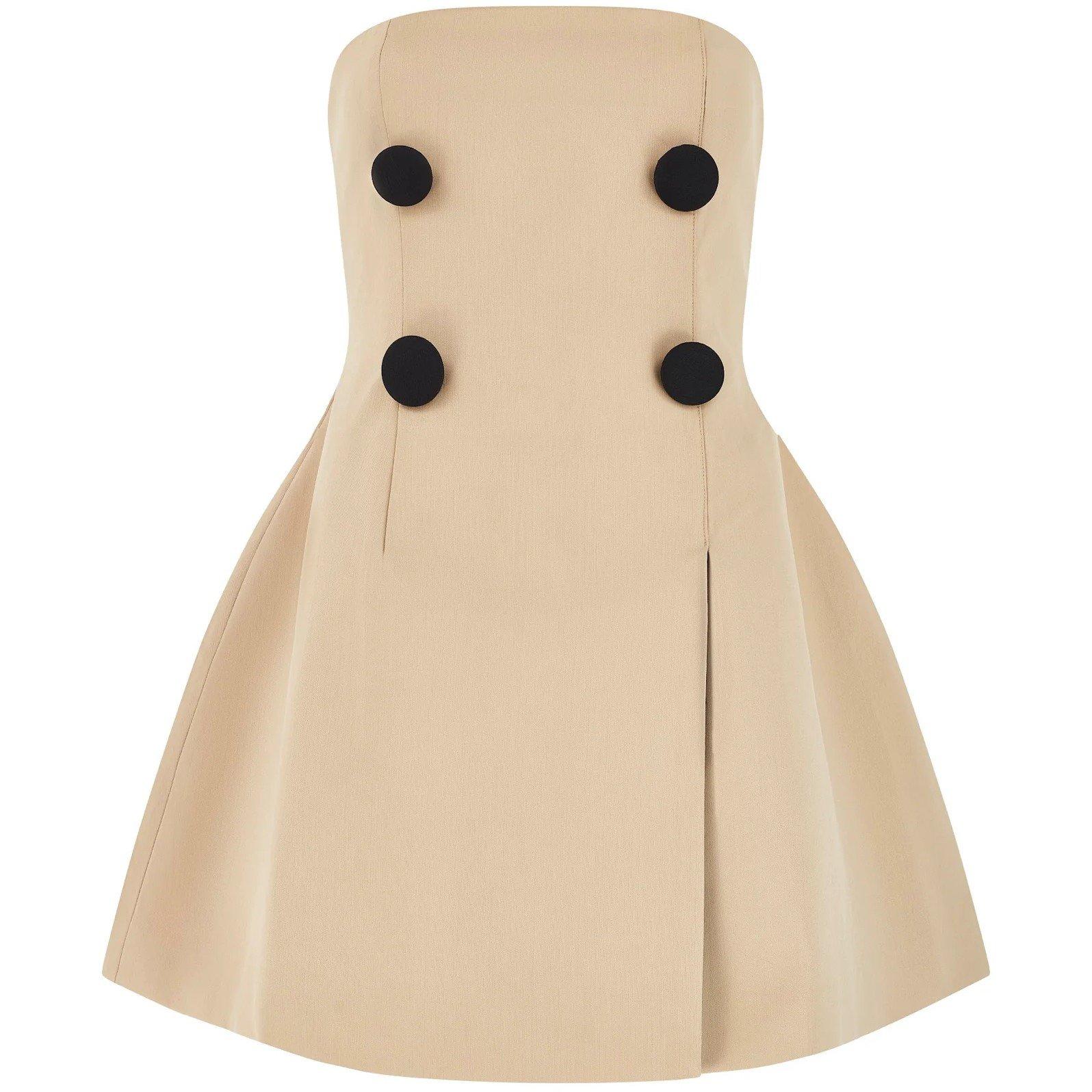 Beige - Odd Muse - The Ultimate Muse Trench Mini Dress - 4