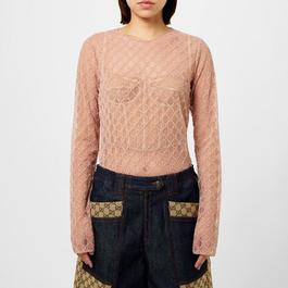 Gucci Gg Lace Top