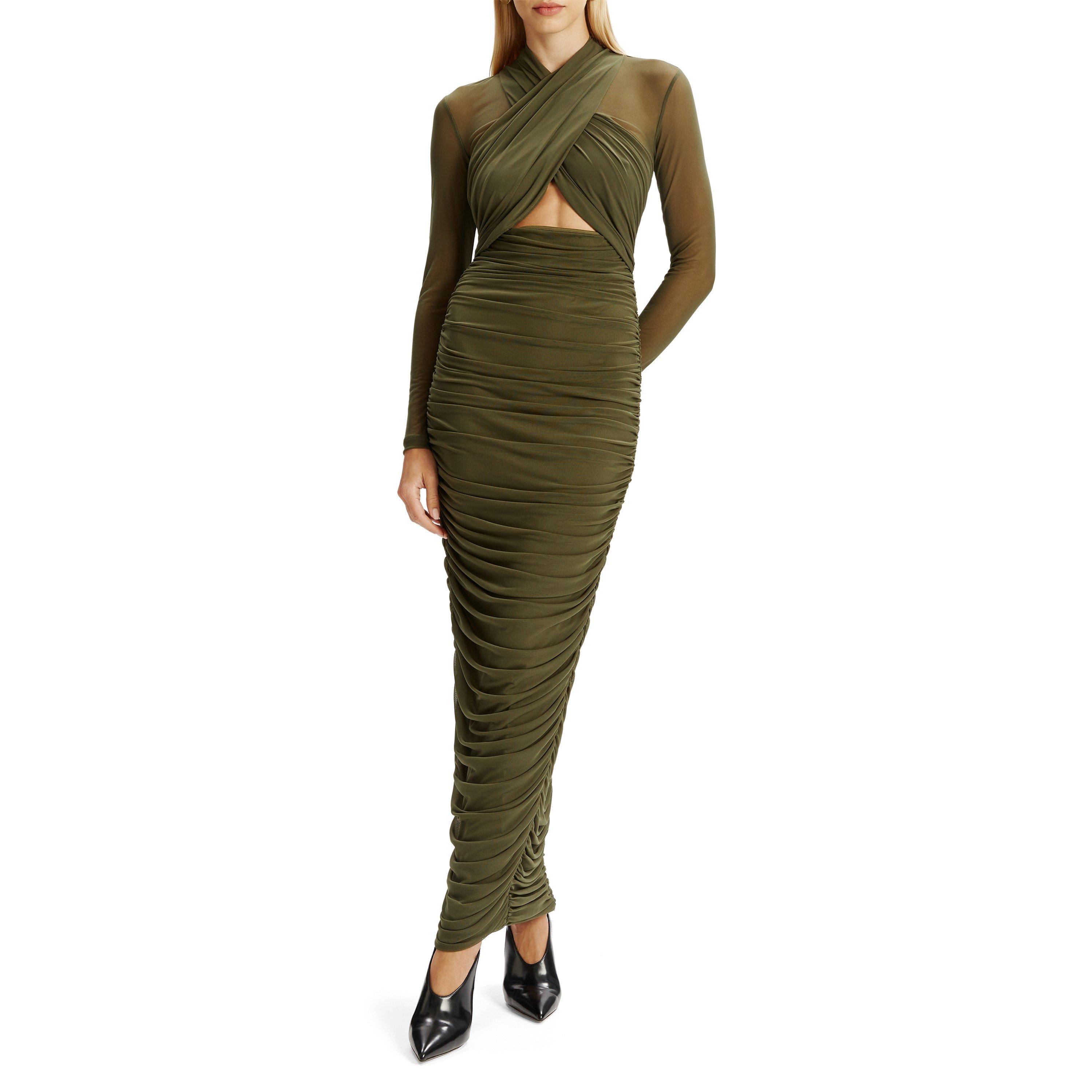 Dark Khaki - Bardot - Women's Aliyah Bodycon Dress - 5