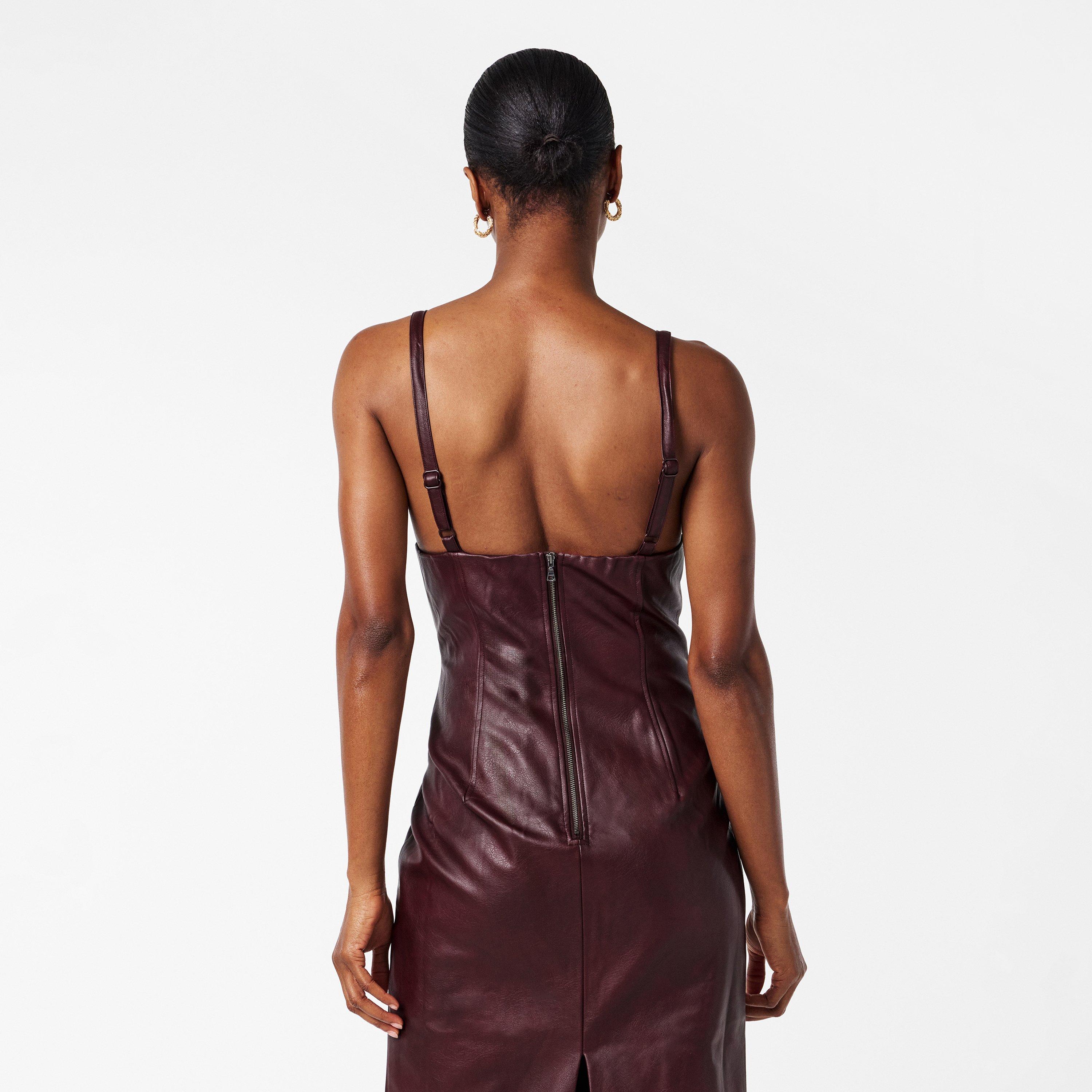 Burgundy - Bardot - Women's Estine Bodycon Dress - 4