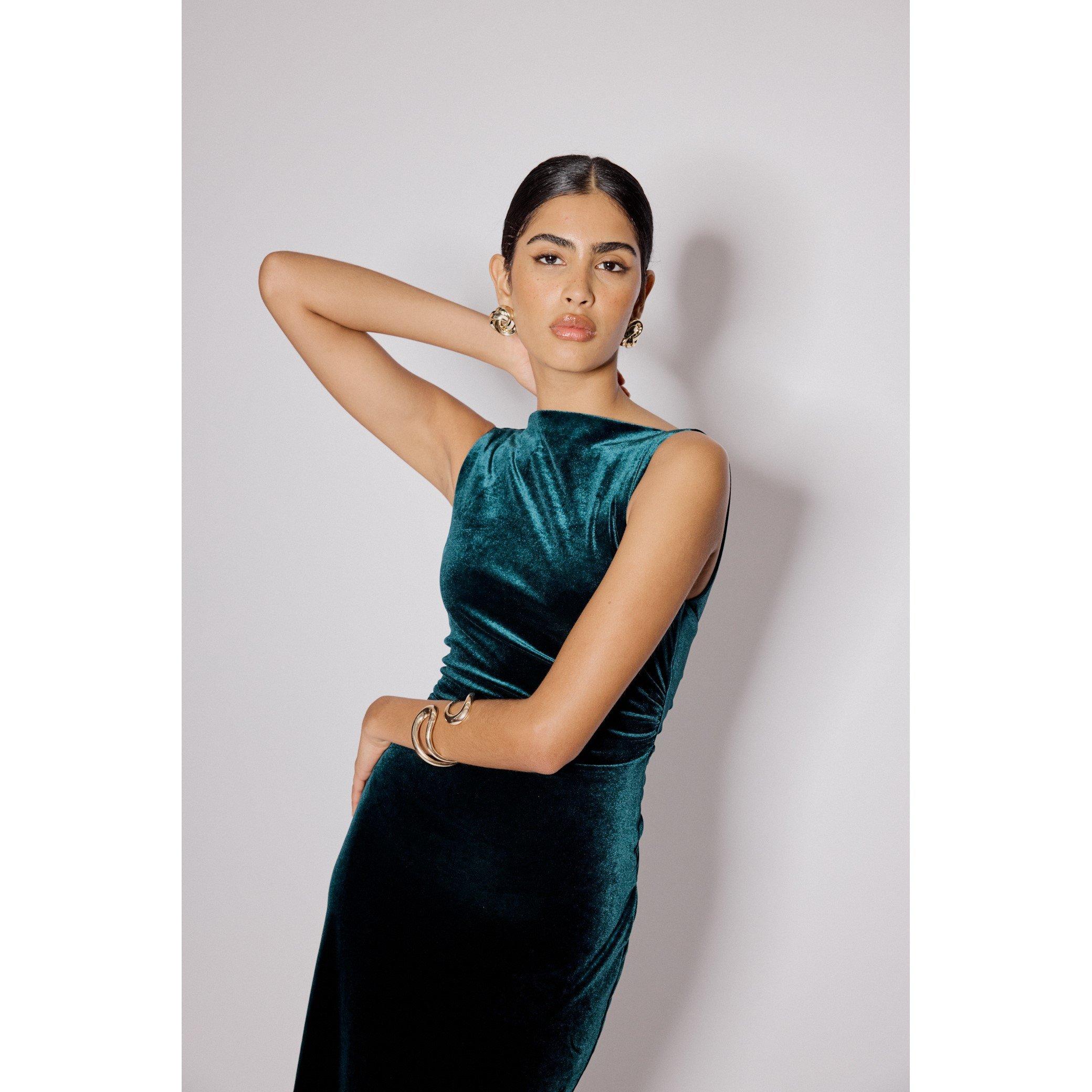 Green - Nobodys Child - Women's Margot Maxi Dress - 5