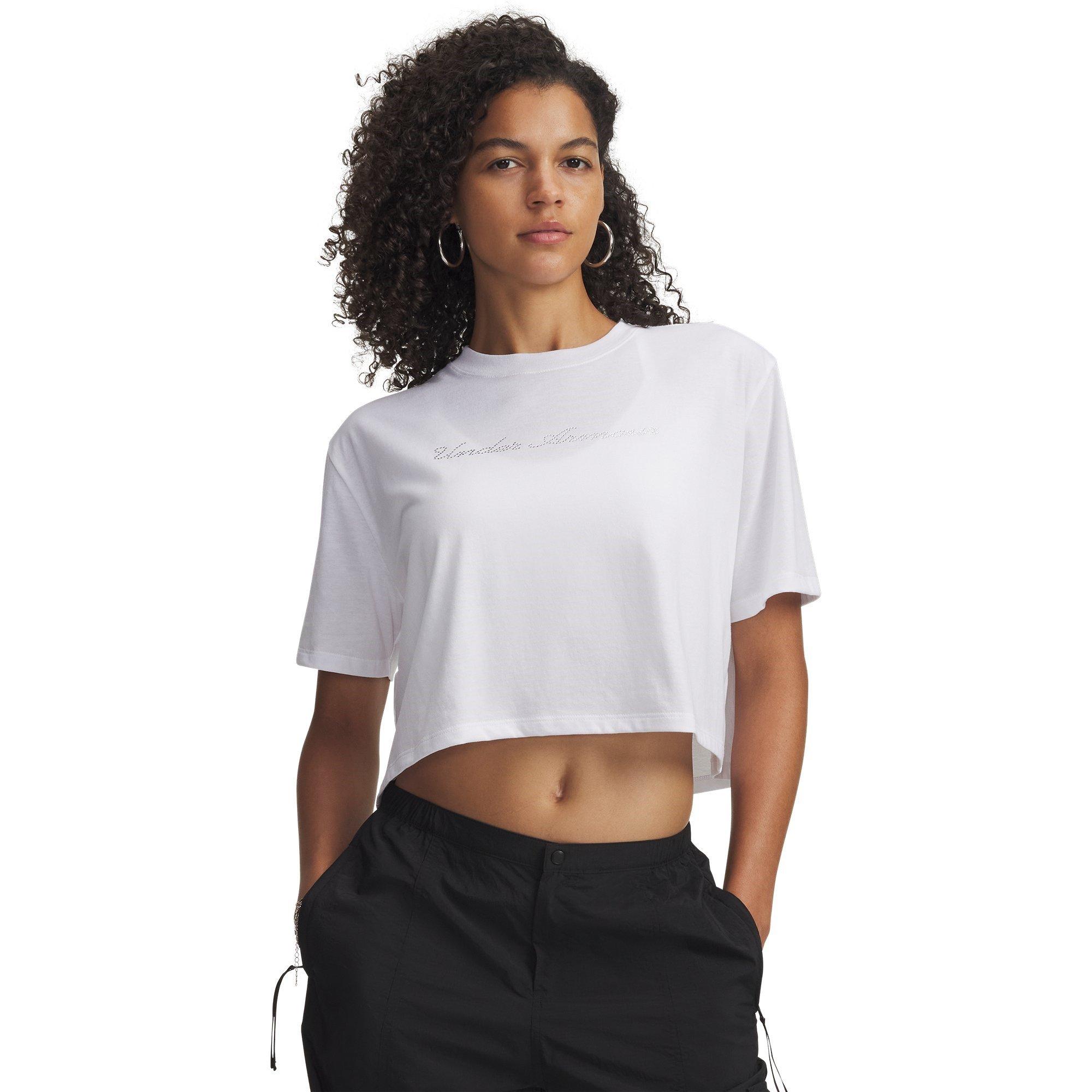White/White - Under Armour - Womens Wordmark T-Shirt - 1