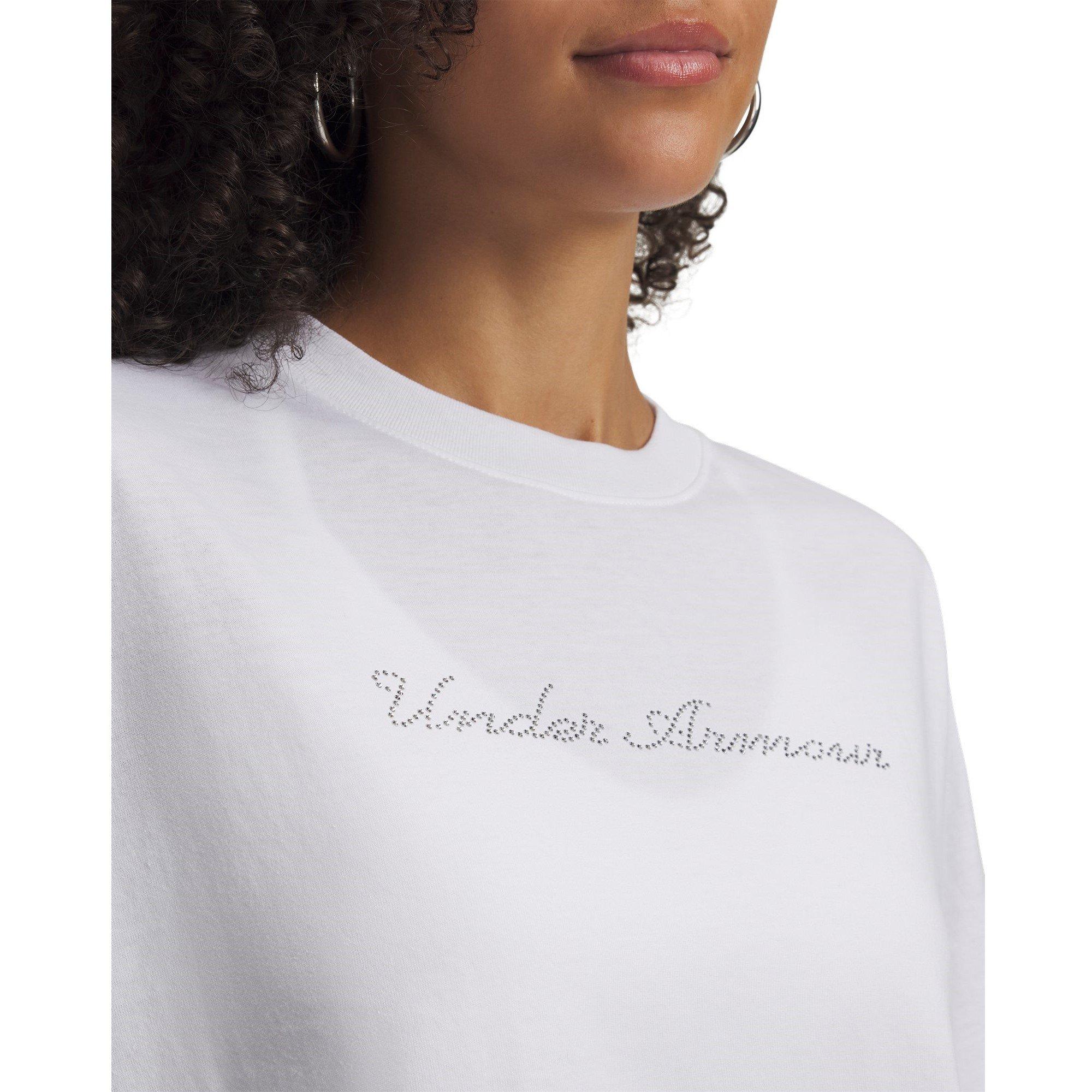 Bijelo/Bijelo - Under Armour - UA WM Crop SS Ld63 - 3