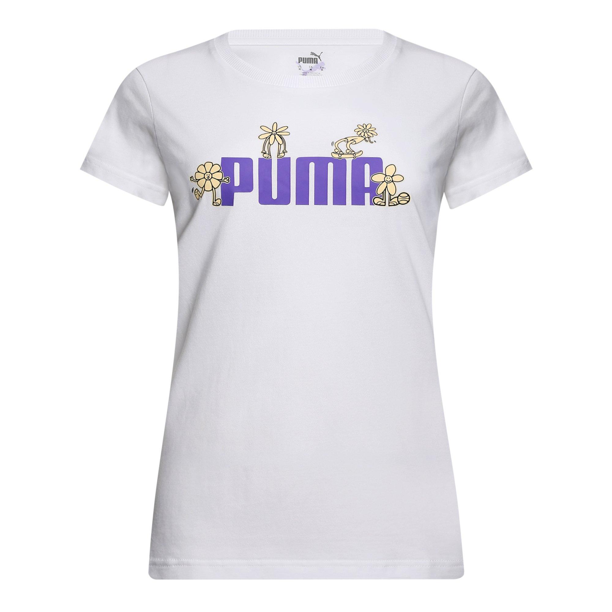 Puma White - Puma - Women's Graphic T-Shirt - 1