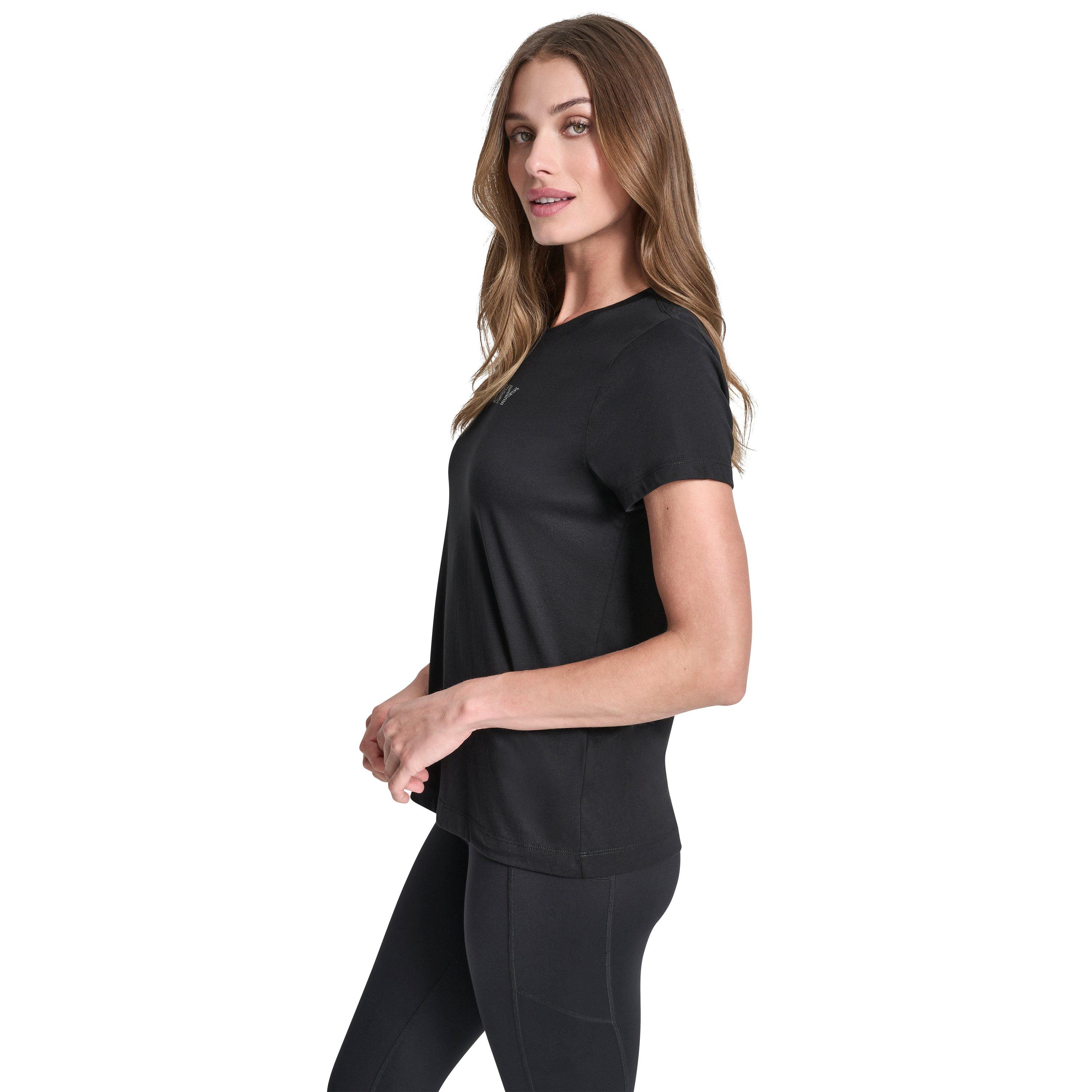 Black - DKNY - DKNY Dmt Logo Tee Ld00 - 2