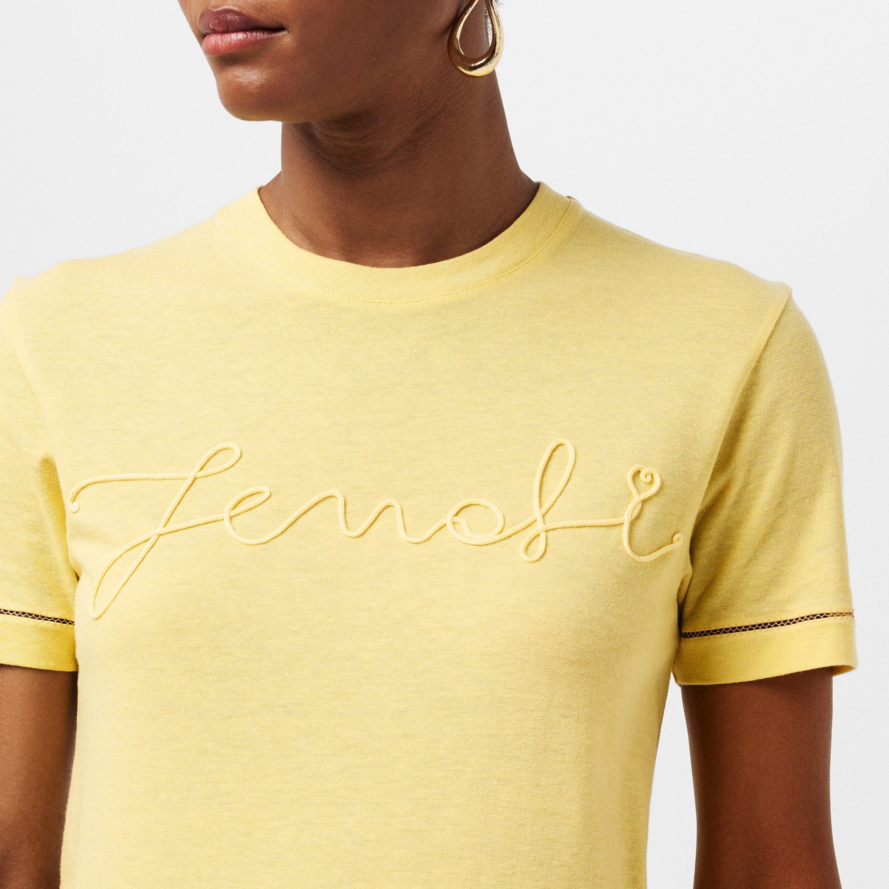 Crema - Fendi - Women's Logo Regular Fit T-Shirt - 5
