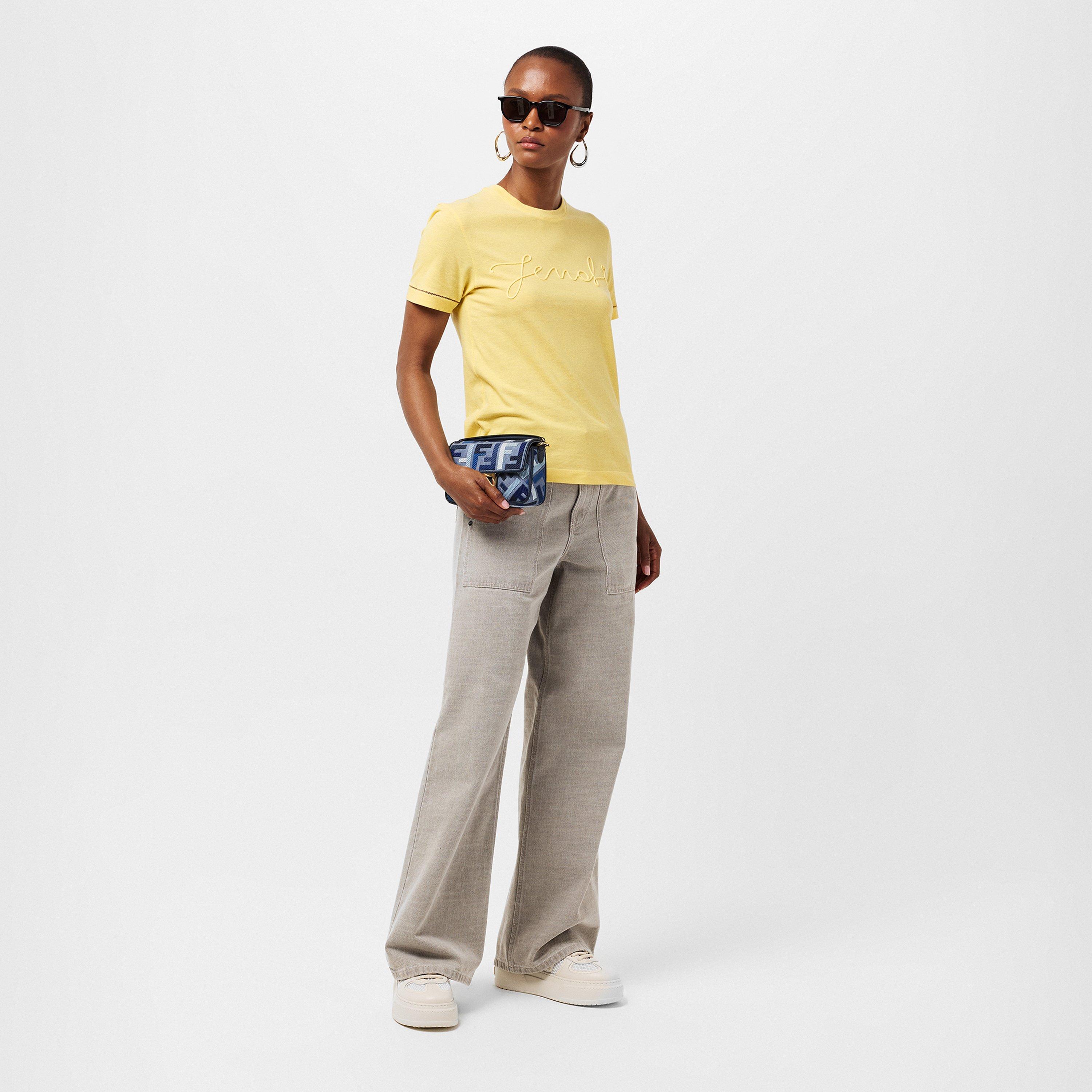 Crema - Fendi - Women's Logo Regular Fit T-Shirt - 6