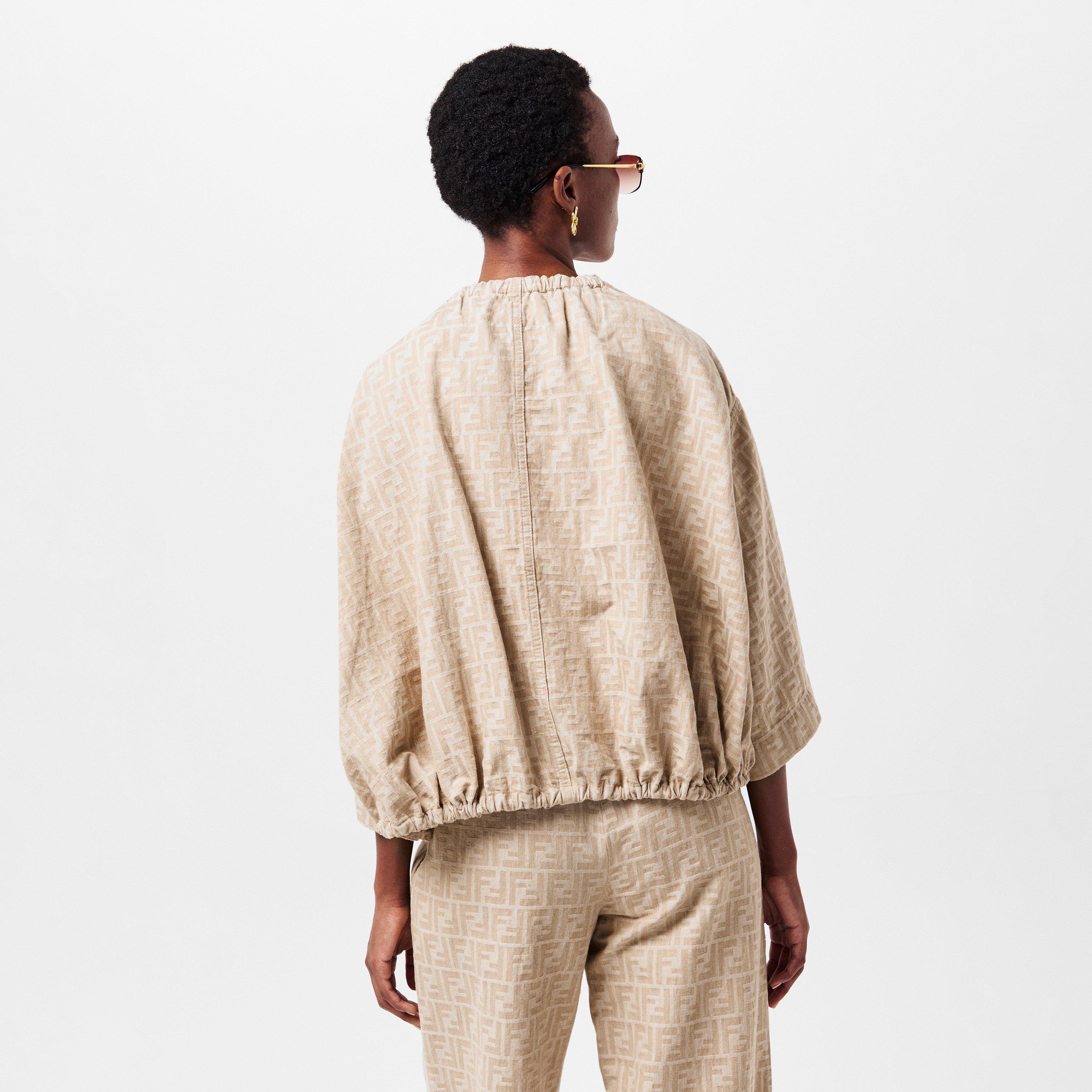 Raffia - Fendi - Women's Short-Sleeve Patterned Shirt - 4