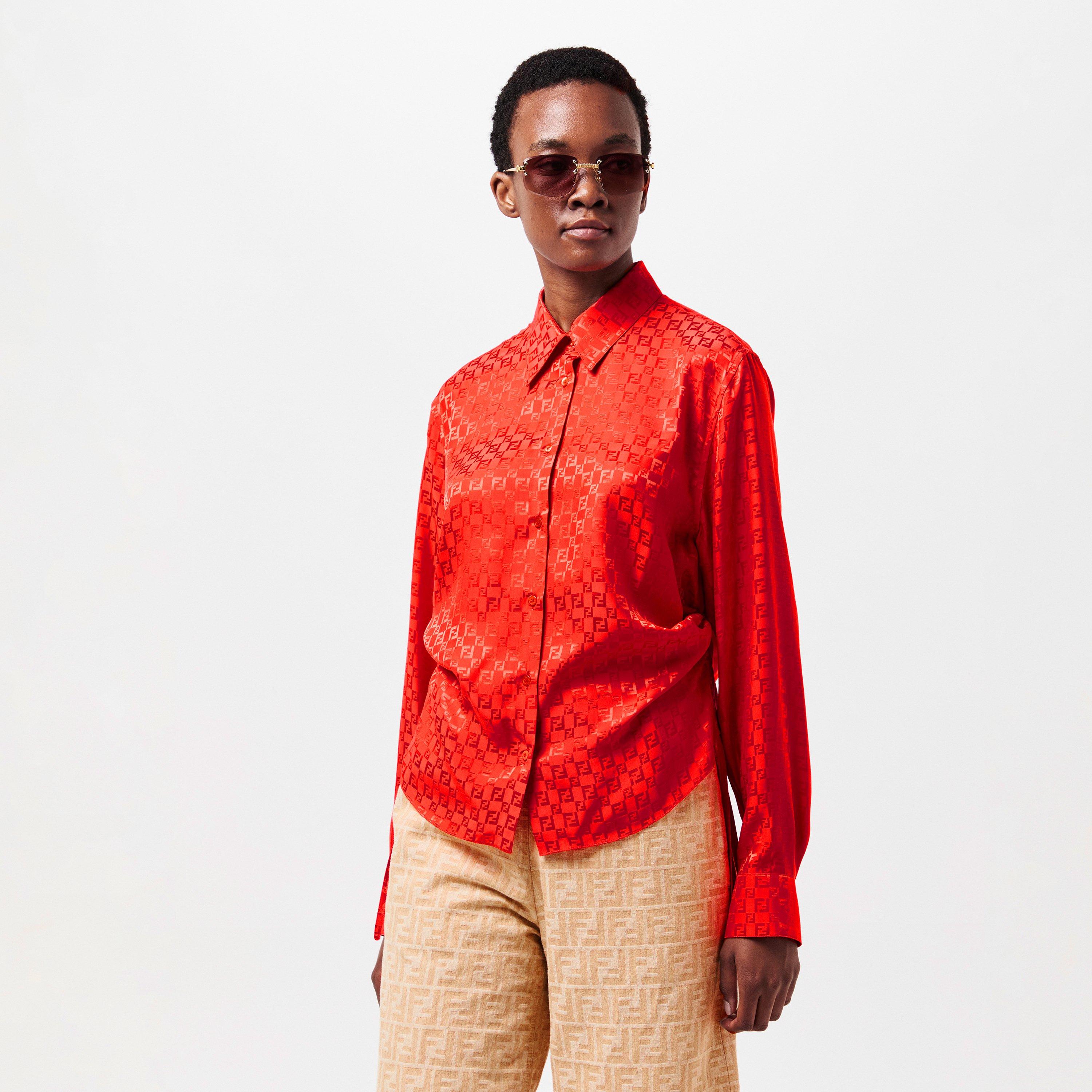 Bitter - Fendi - Women's Short Sleeve Patterned Shirt - 3