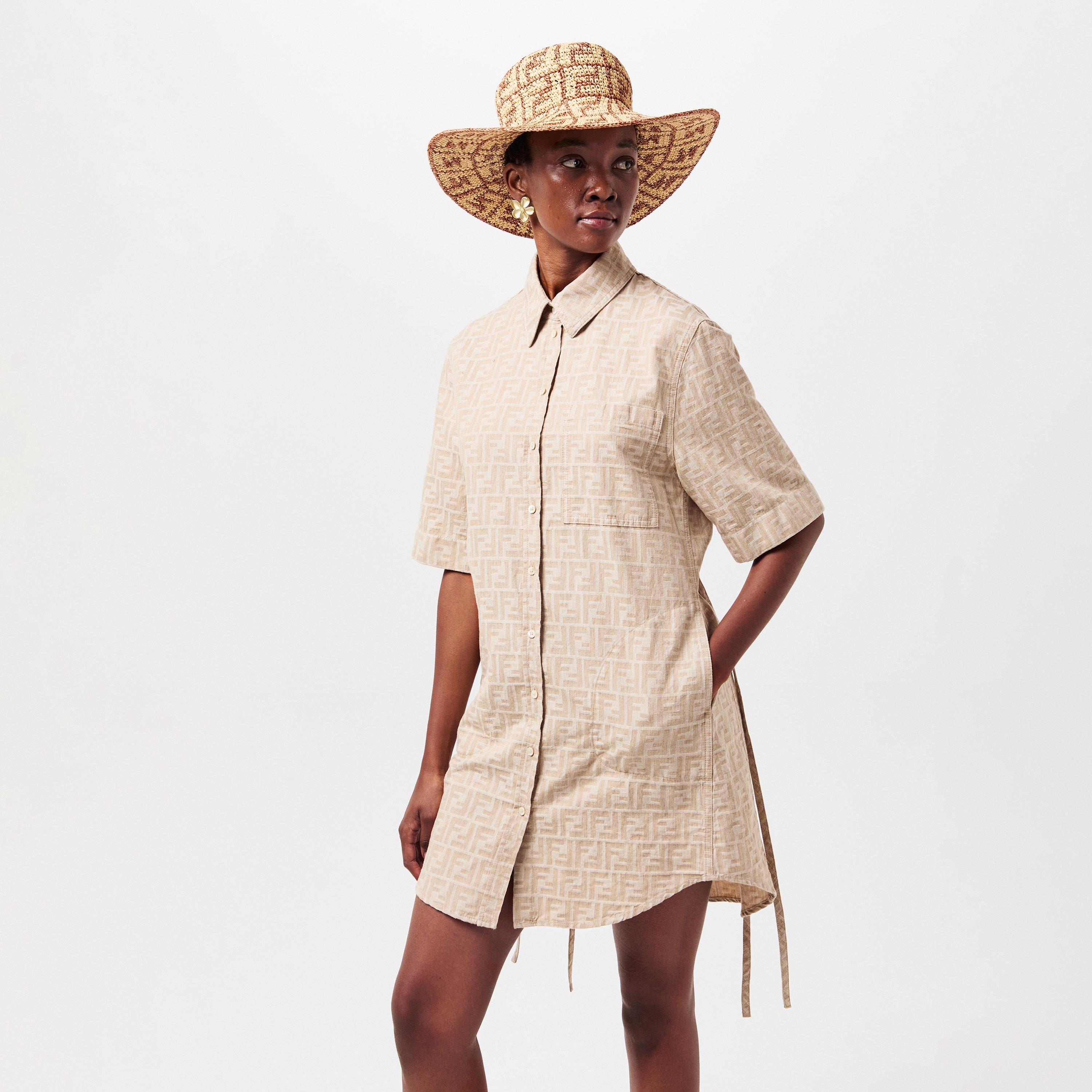 Raffia - Fendi - Women's Lightweight Mini Dress - 3