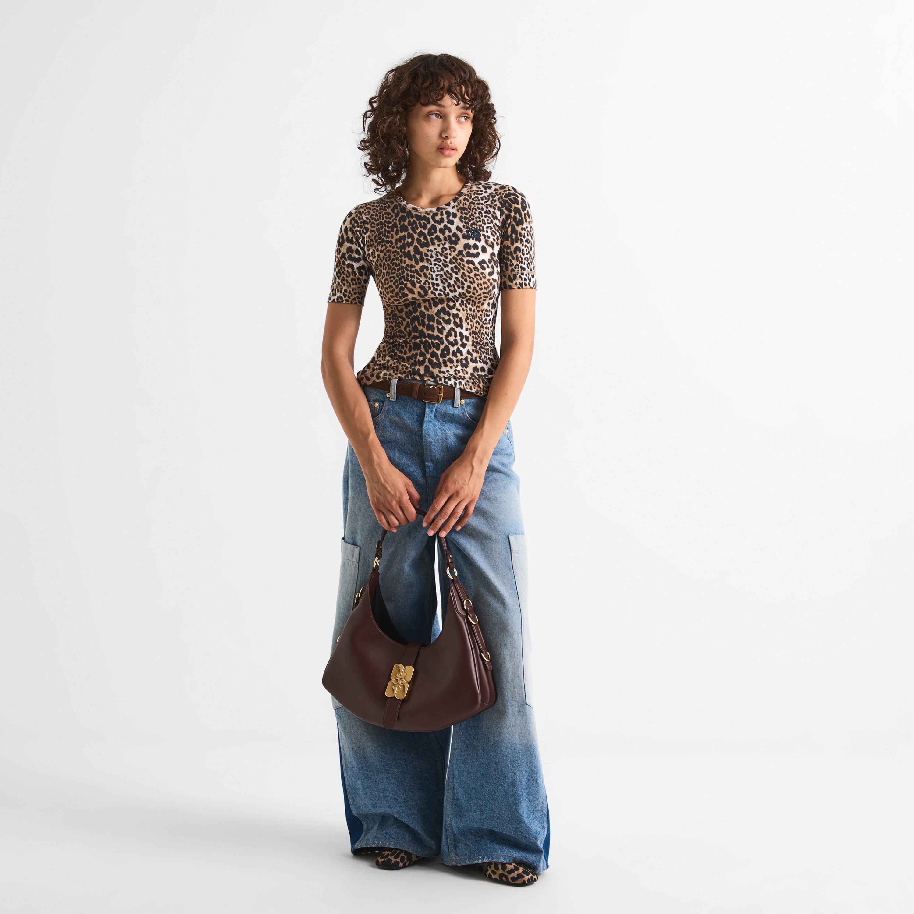 Multi - Ganni - Women's Rib Short T-Shirt - 6