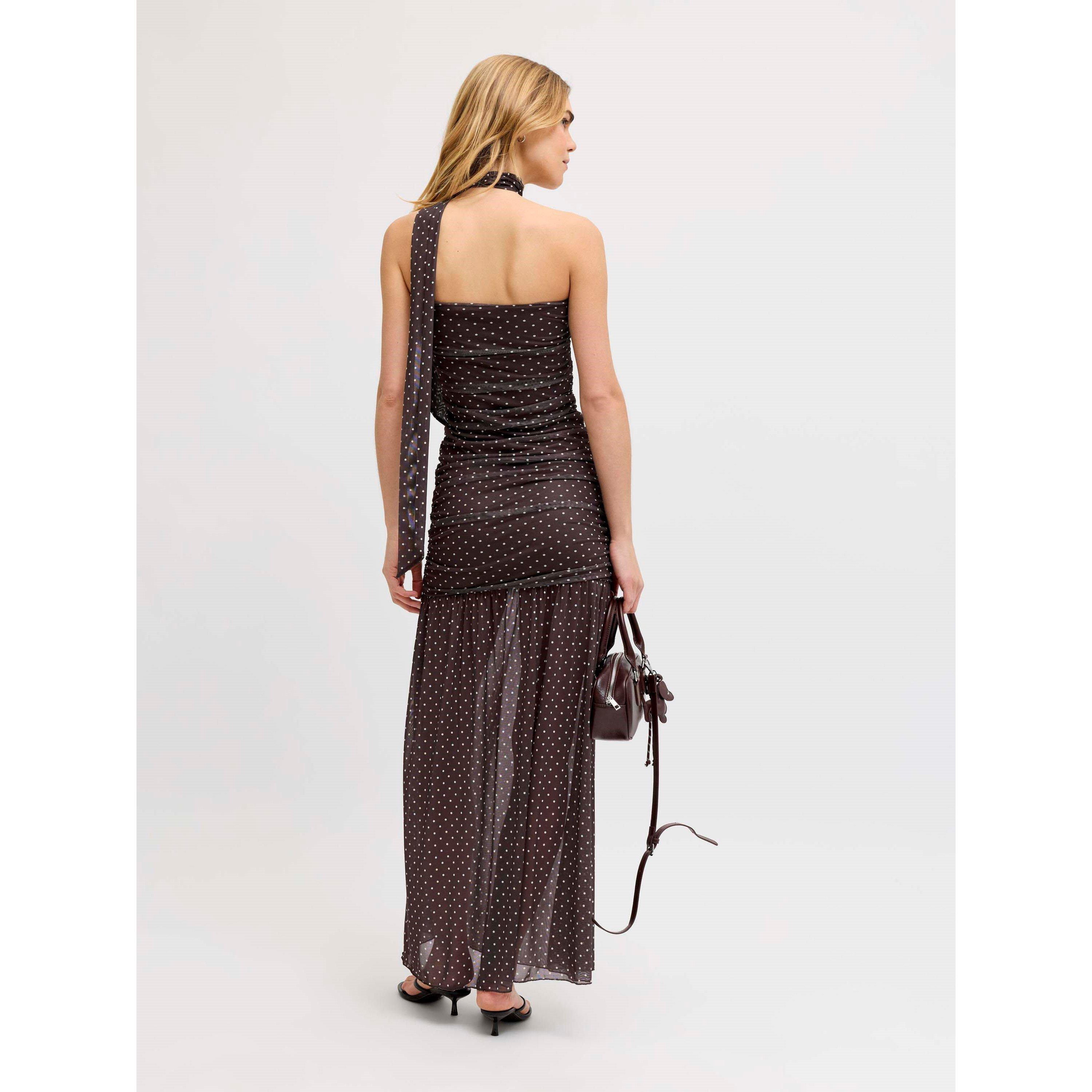 Seal Brown Dot - JJXX - JJXX Mesh Scarf Dres Ld62 - 4