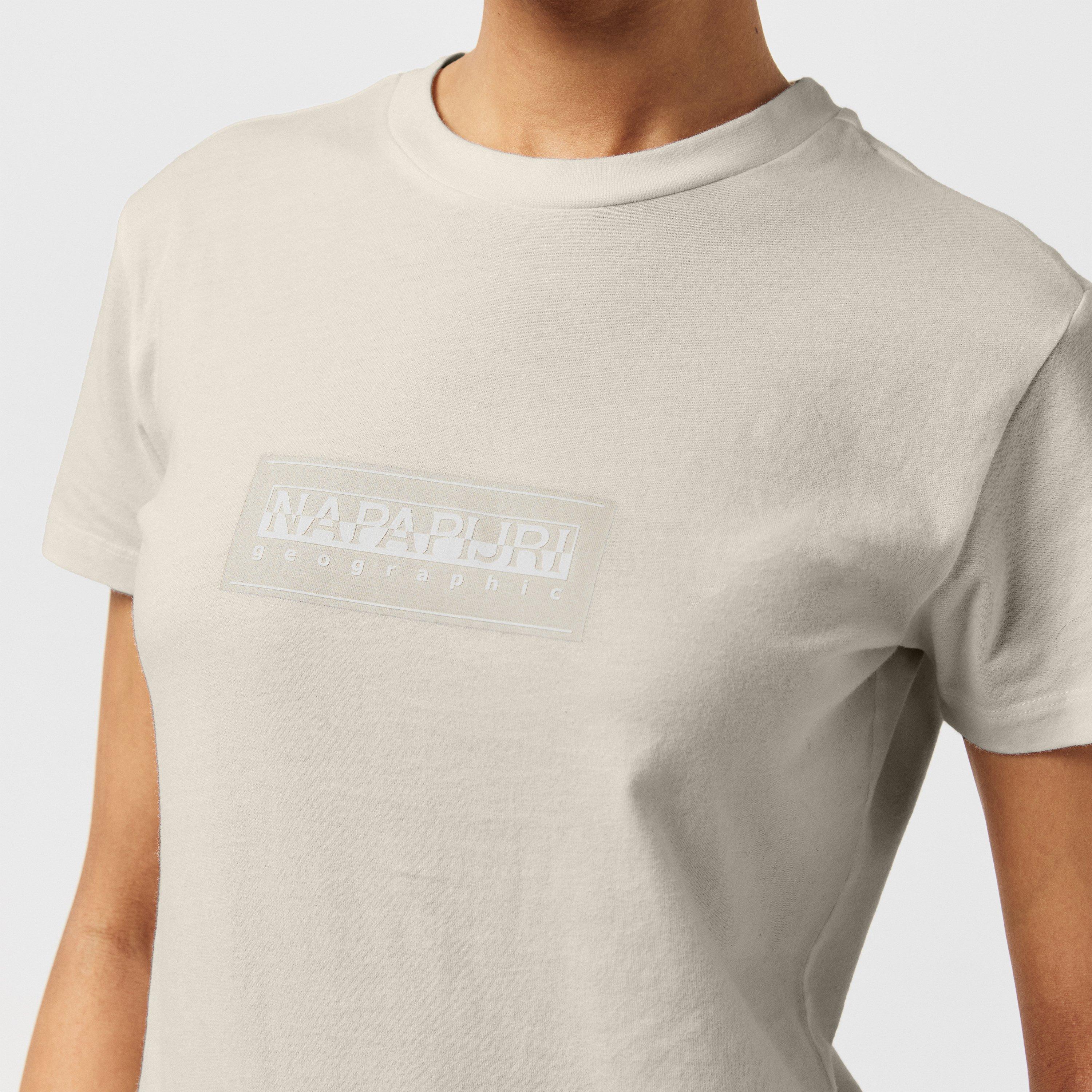 White Heron - Napapijri - Box Logo Short Sleeve T-shirt Womens - 5