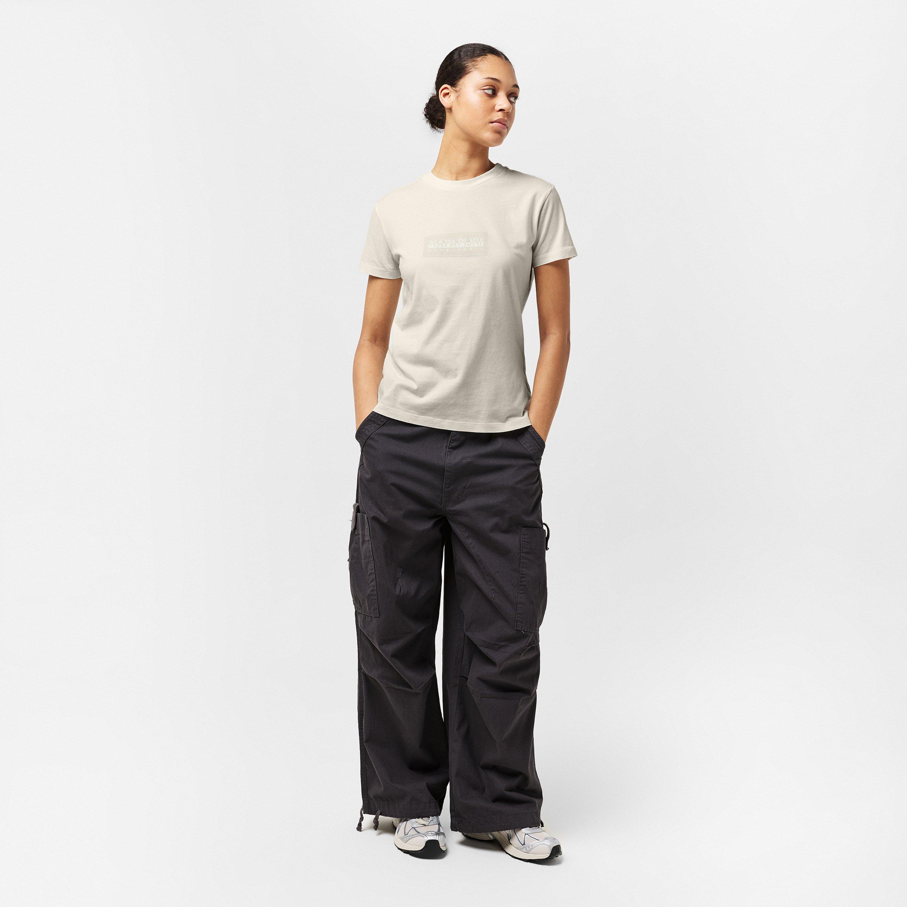 White Heron - Napapijri - Box Logo Short Sleeve T-shirt Womens - 6