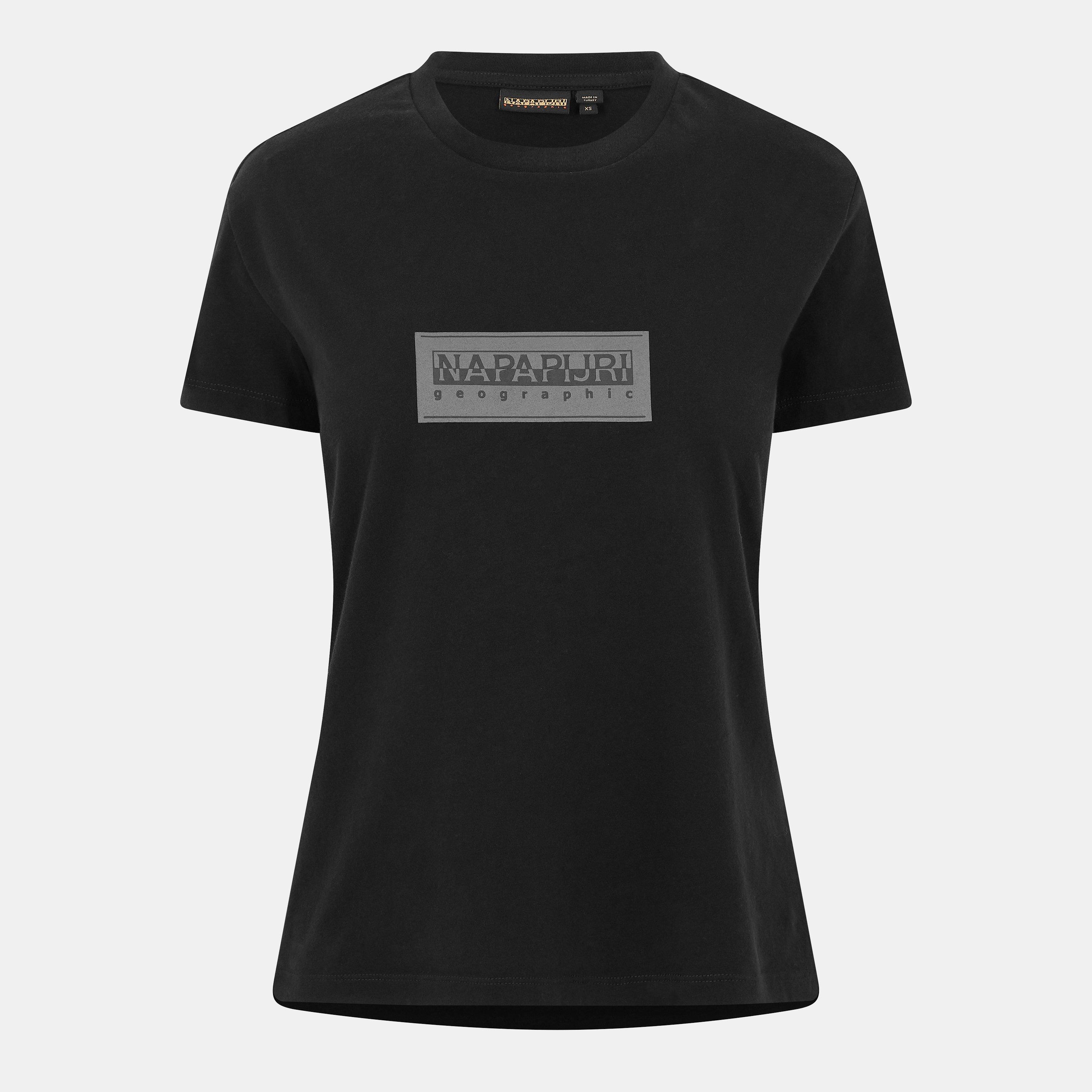 Napapijri Women's Box Logo Short Sleeve T-Shirt - Black - 10 (S)