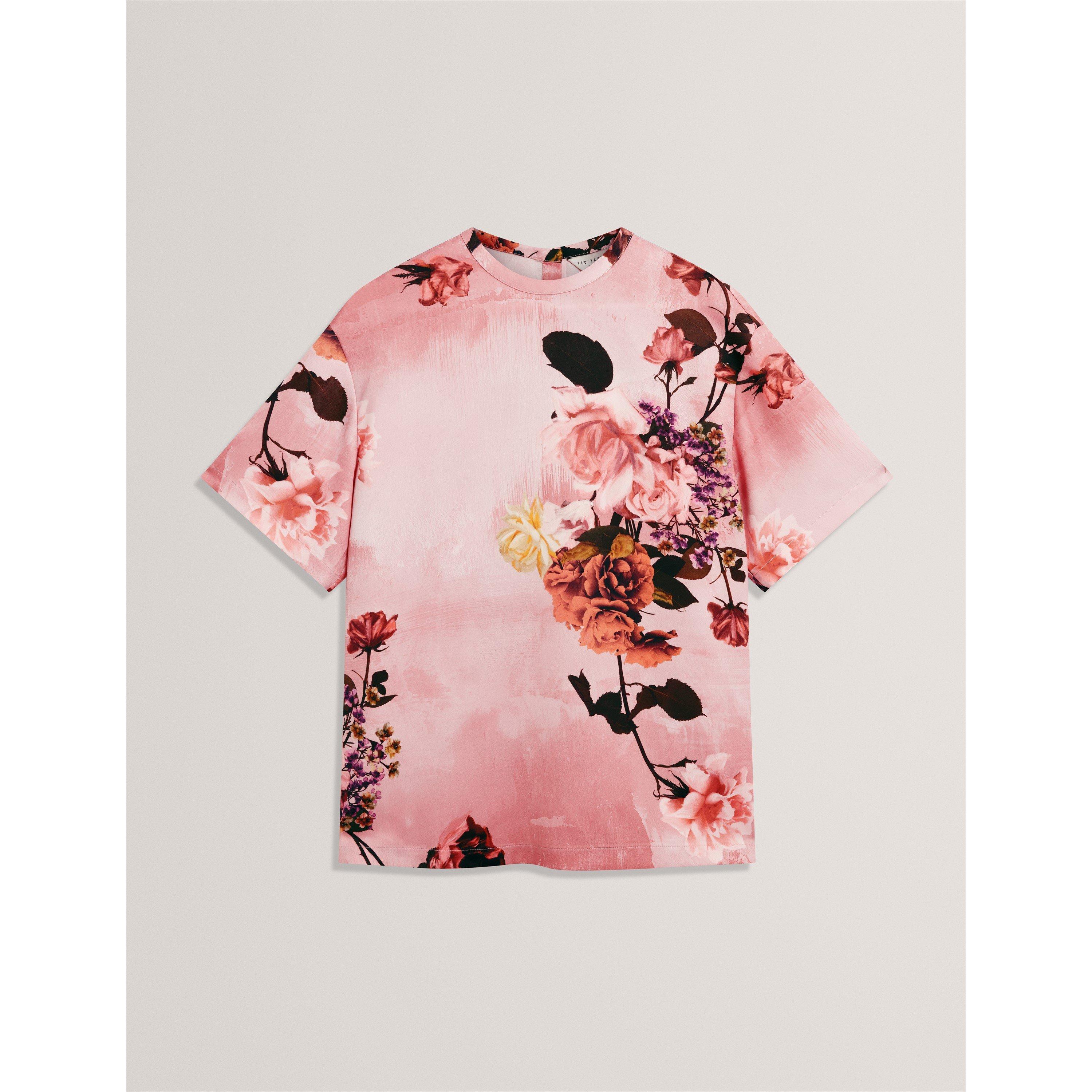 Pl-Pink - Ted Baker - Ted Satin T-Shirt Ld71 - 1