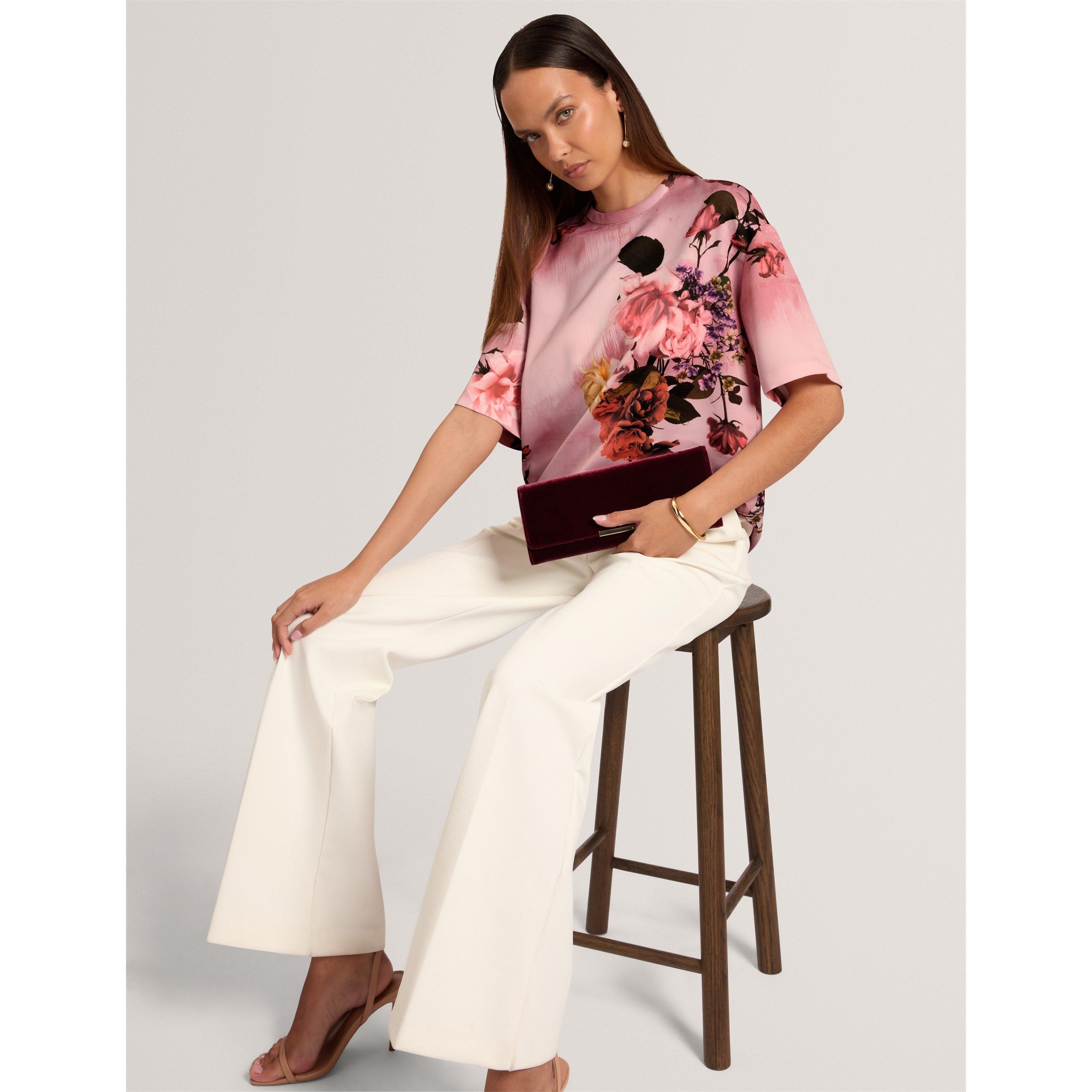 Pl-Pink - Ted Baker - Ted Satin T-Shirt Ld71 - 2