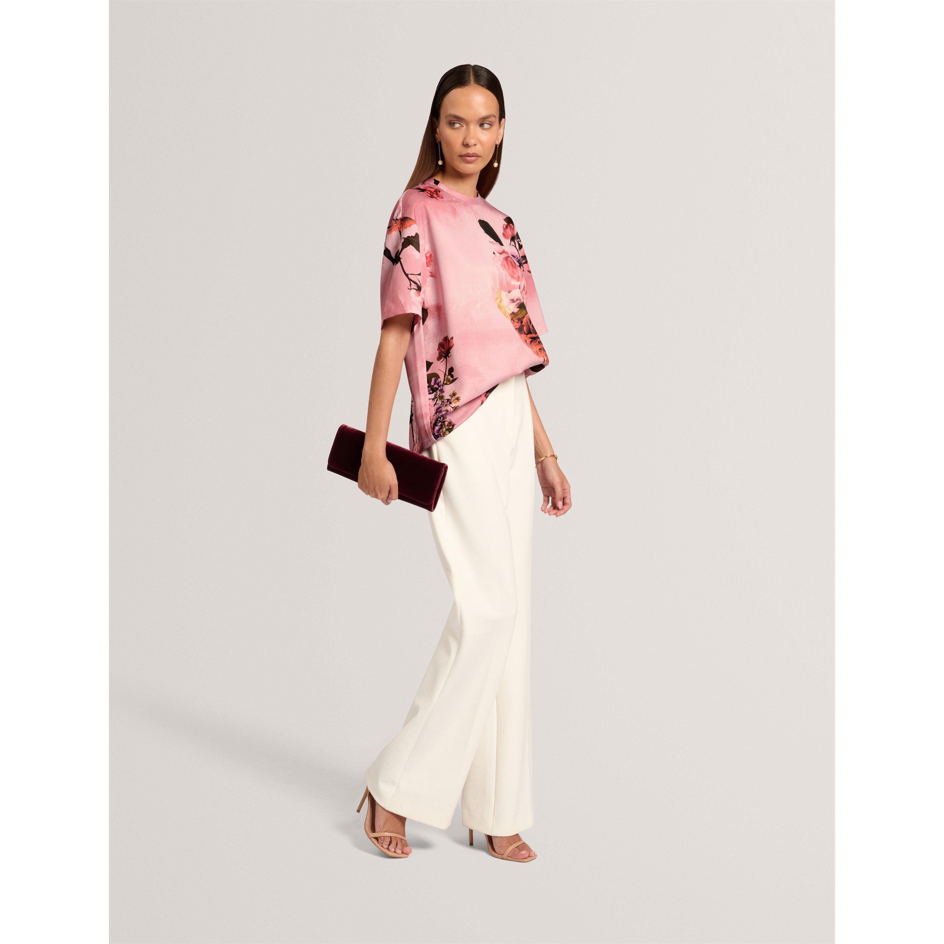 Pl-Pink - Ted Baker - Ted Satin T-Shirt Ld71 - 4