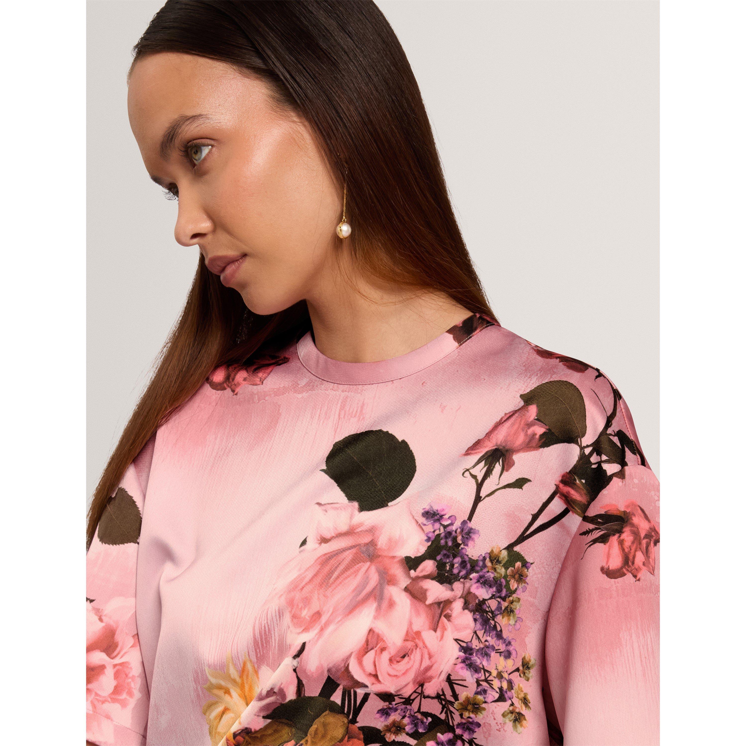 Pl-Pink - Ted Baker - Ted Satin T-Shirt Ld71 - 5