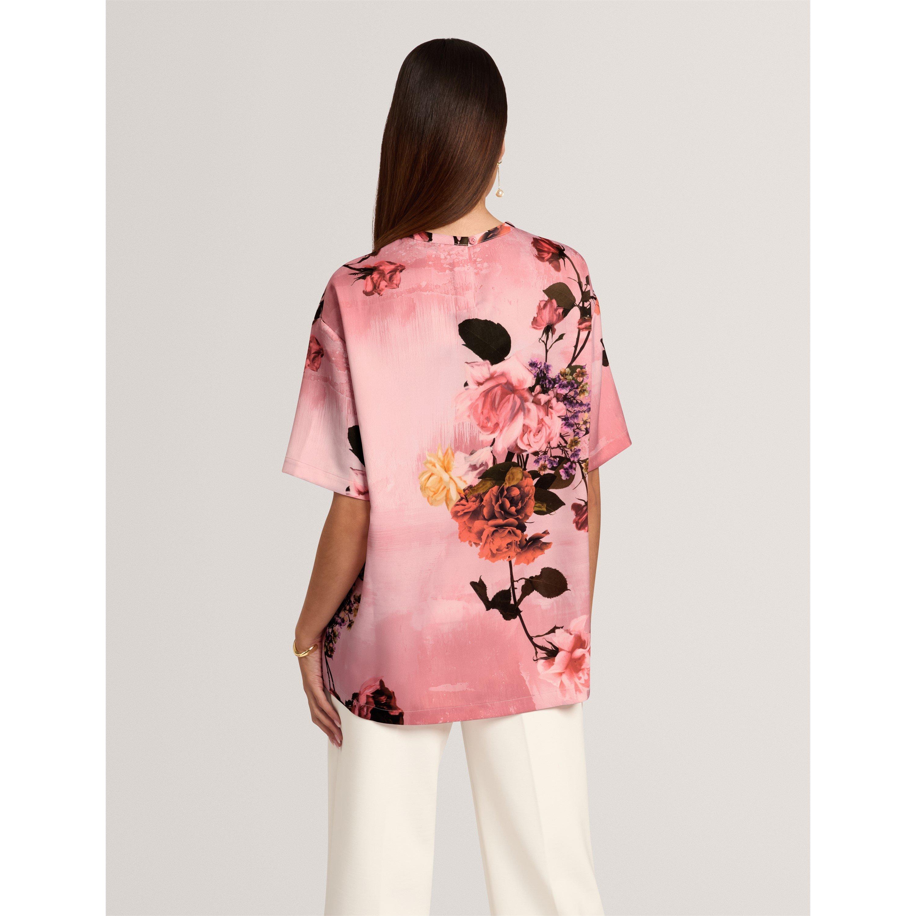 Pl-Pink - Ted Baker - Ted Satin T-Shirt Ld71 - 6