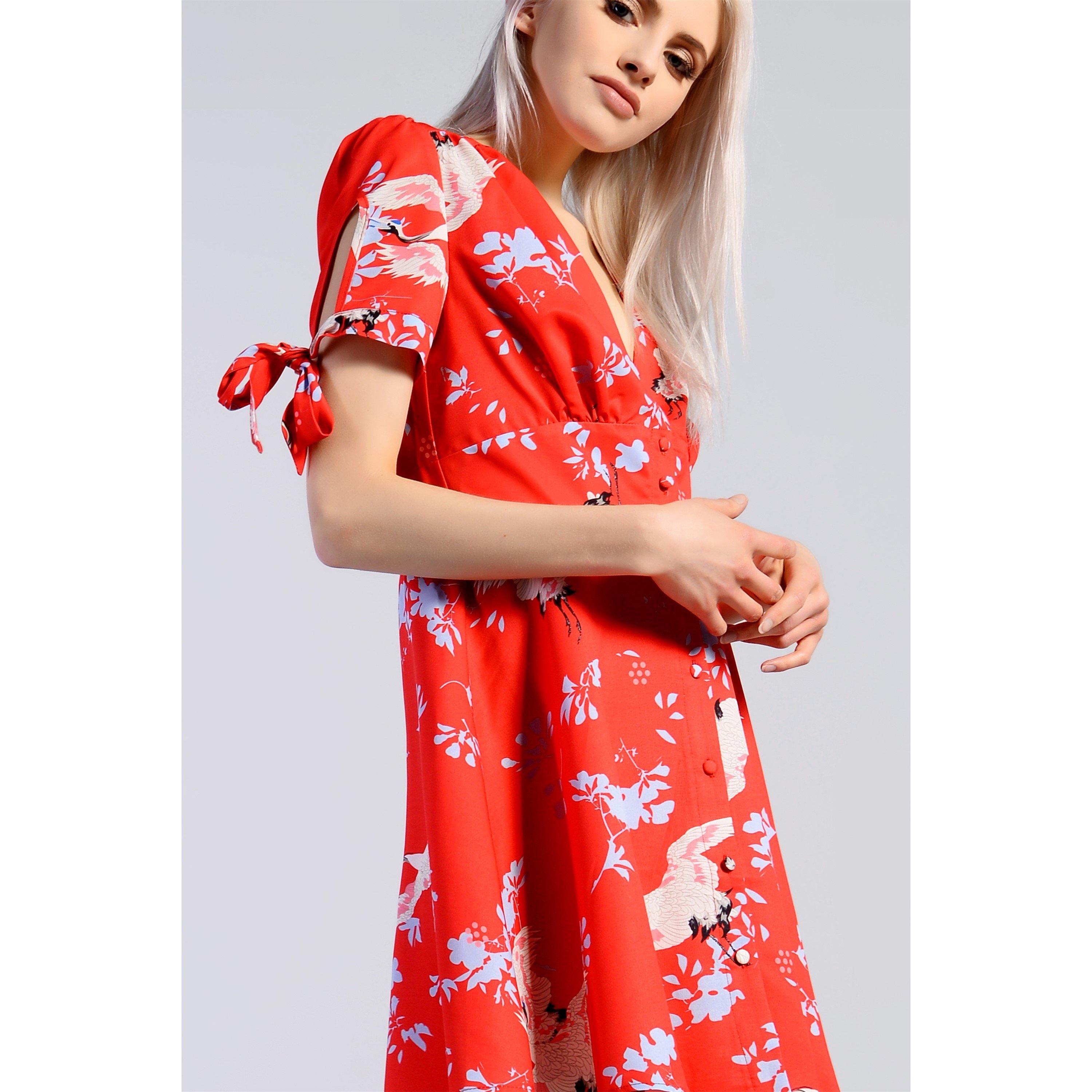 Glamorous | Floral Print Skater Mini Dress | Skater Dresses | FRASERS