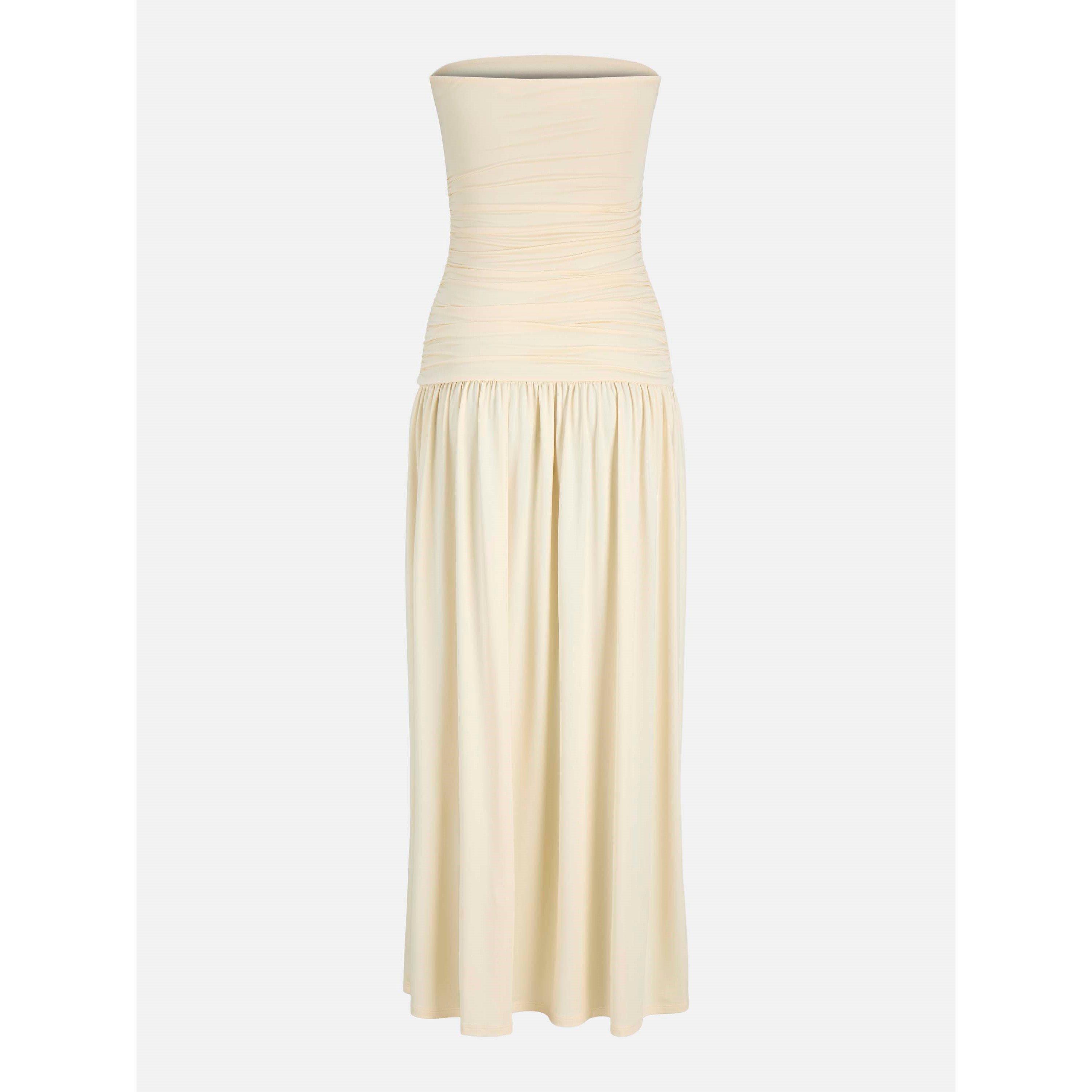 Alabaster Gleam - JJXX - Women's Bandeau Slip Dress - 2