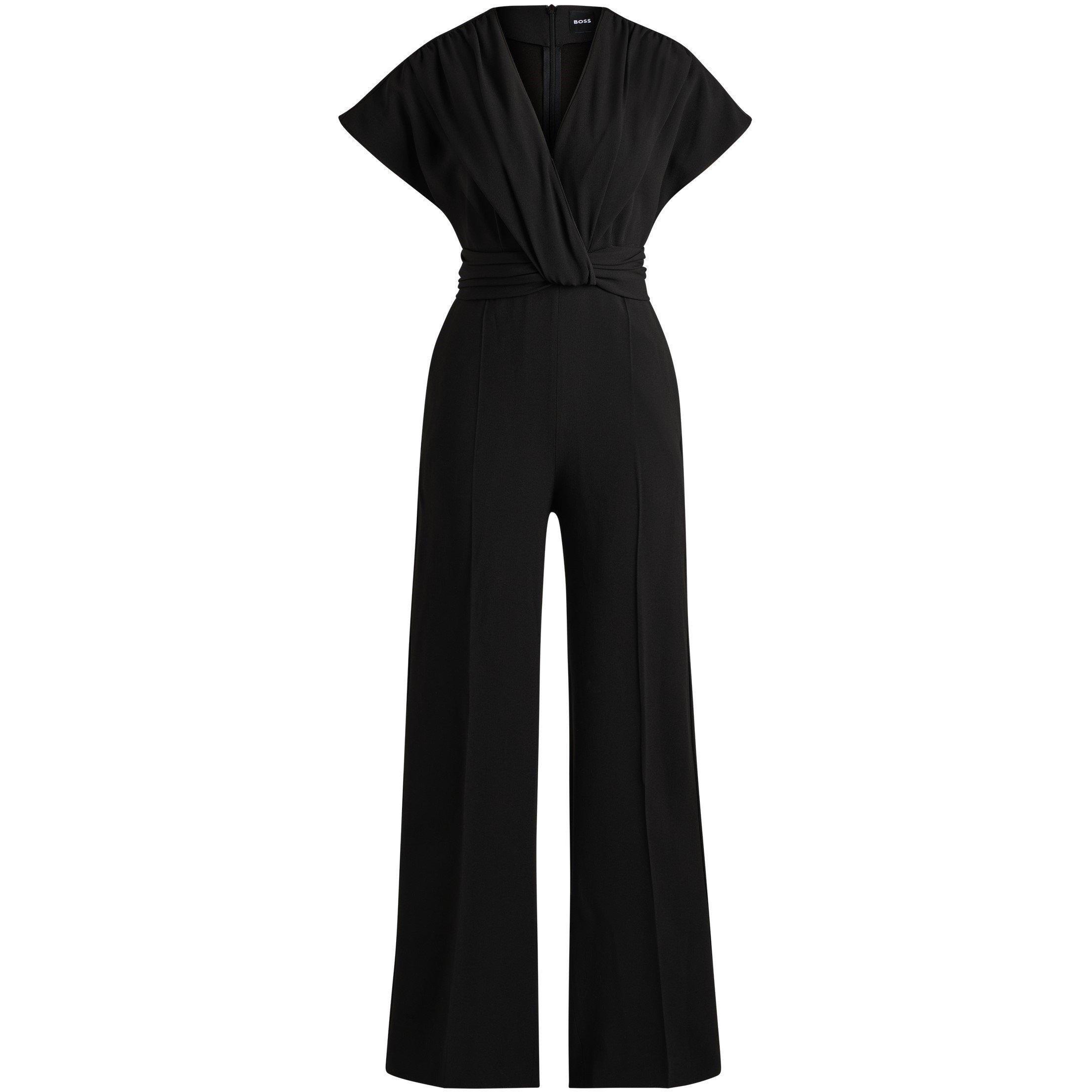 Black - Boss - Women's Debasa Wrap Design Dress - 1