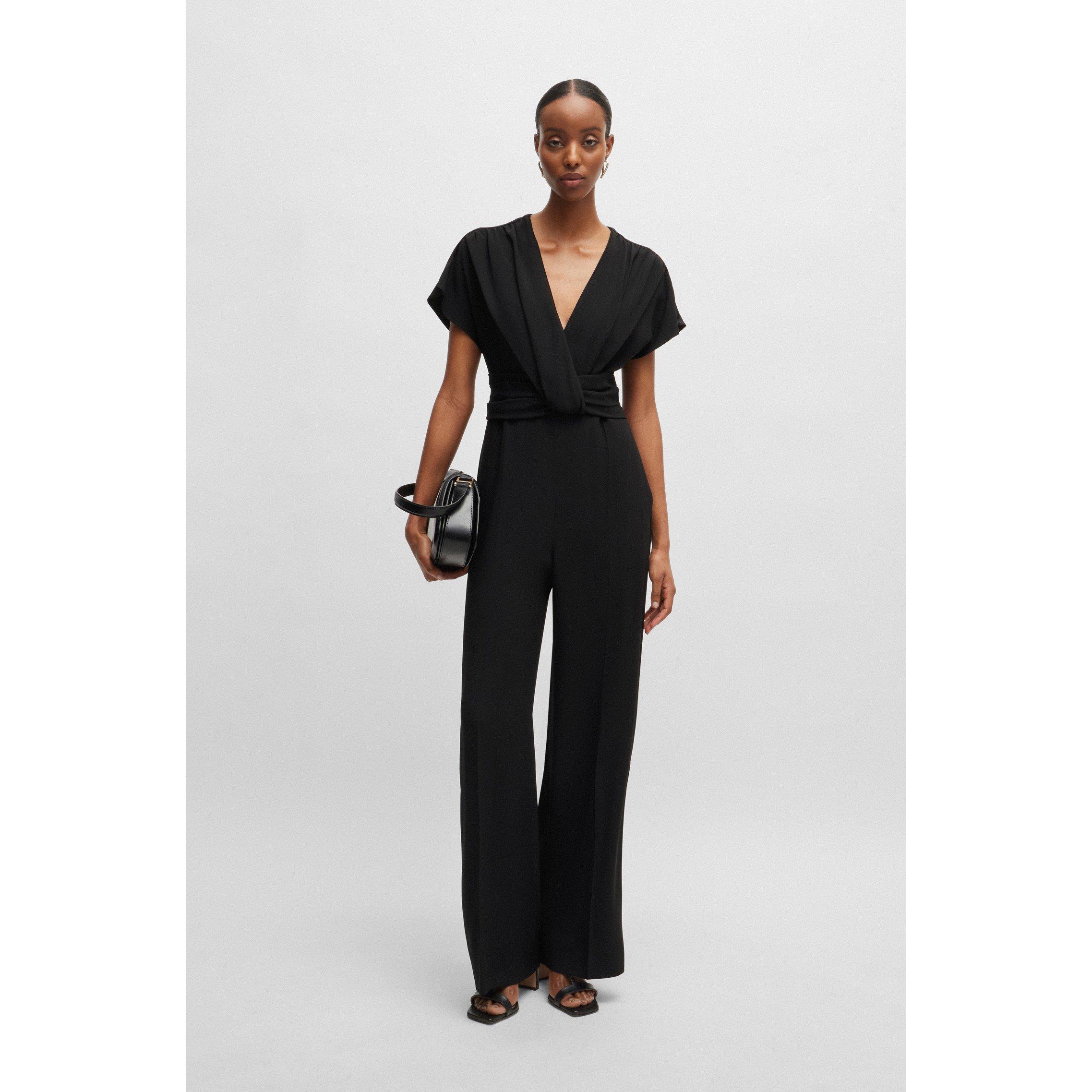 Black - Boss - Women's Debasa Wrap Design Dress - 2