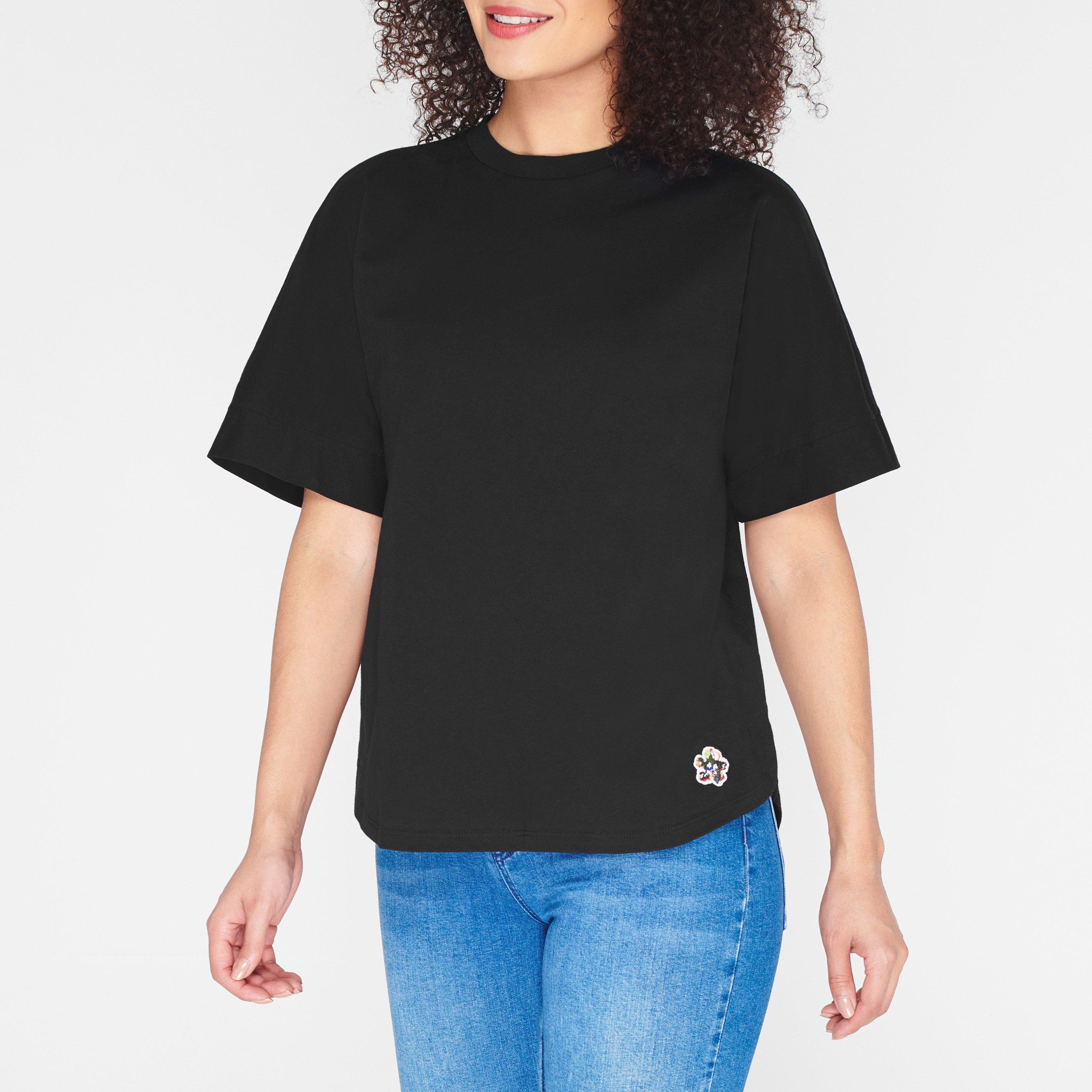Black - Ted Baker - Erisana Crew Neck T Shirt - 2