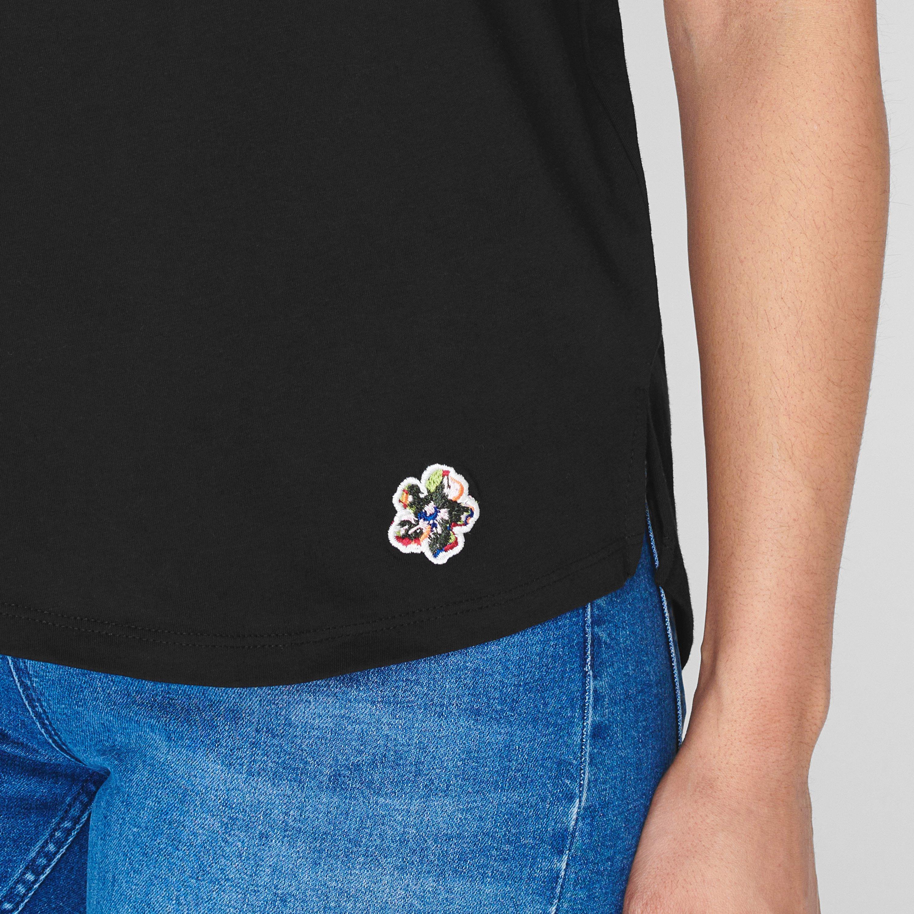 Black - Ted Baker - Erisana Crew Neck T Shirt - 5