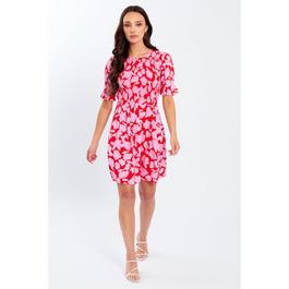 Be You Shirred Mini Tea Dress