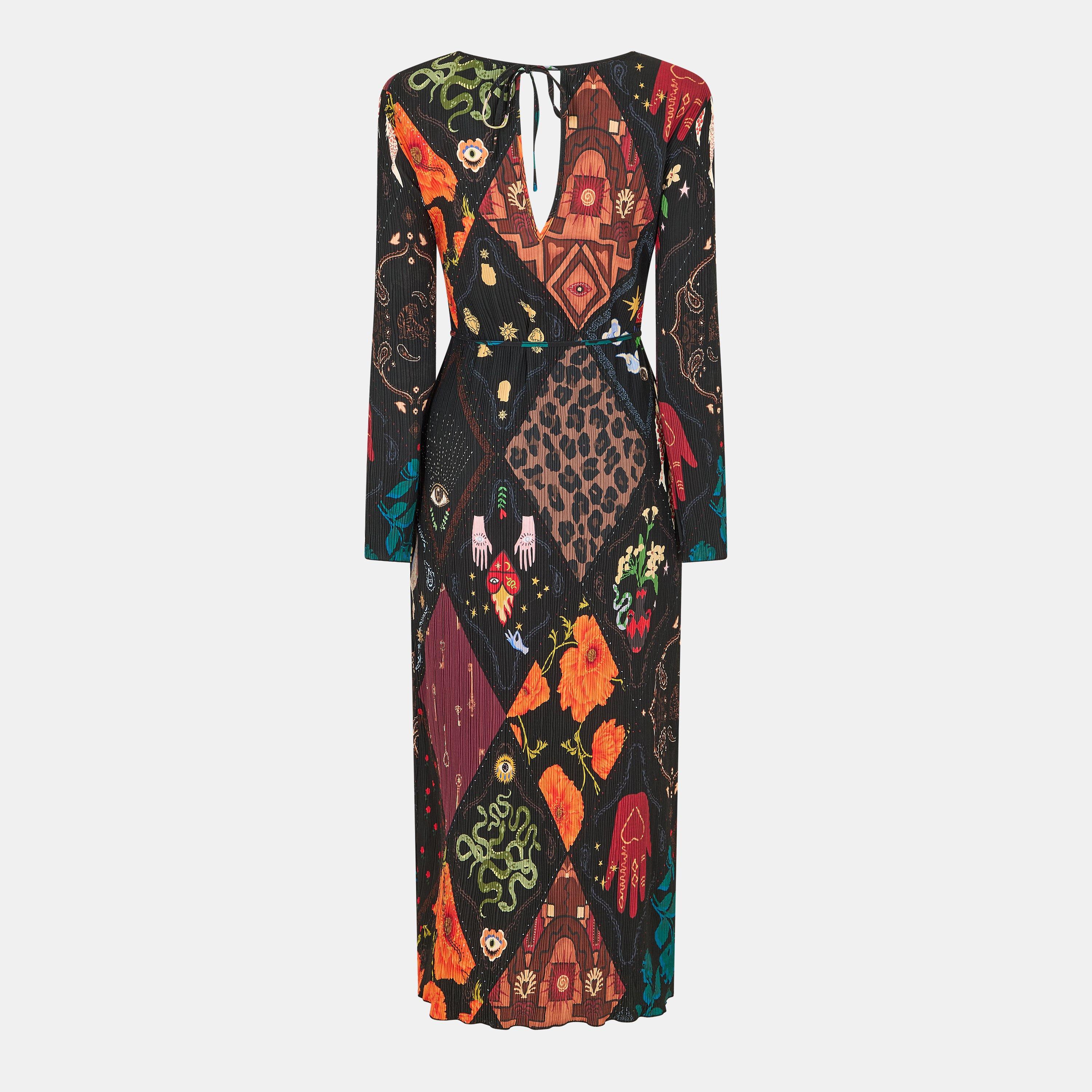 Black - Never Fully Dressed - Women's Garden Gaia Maxi Dress - 2