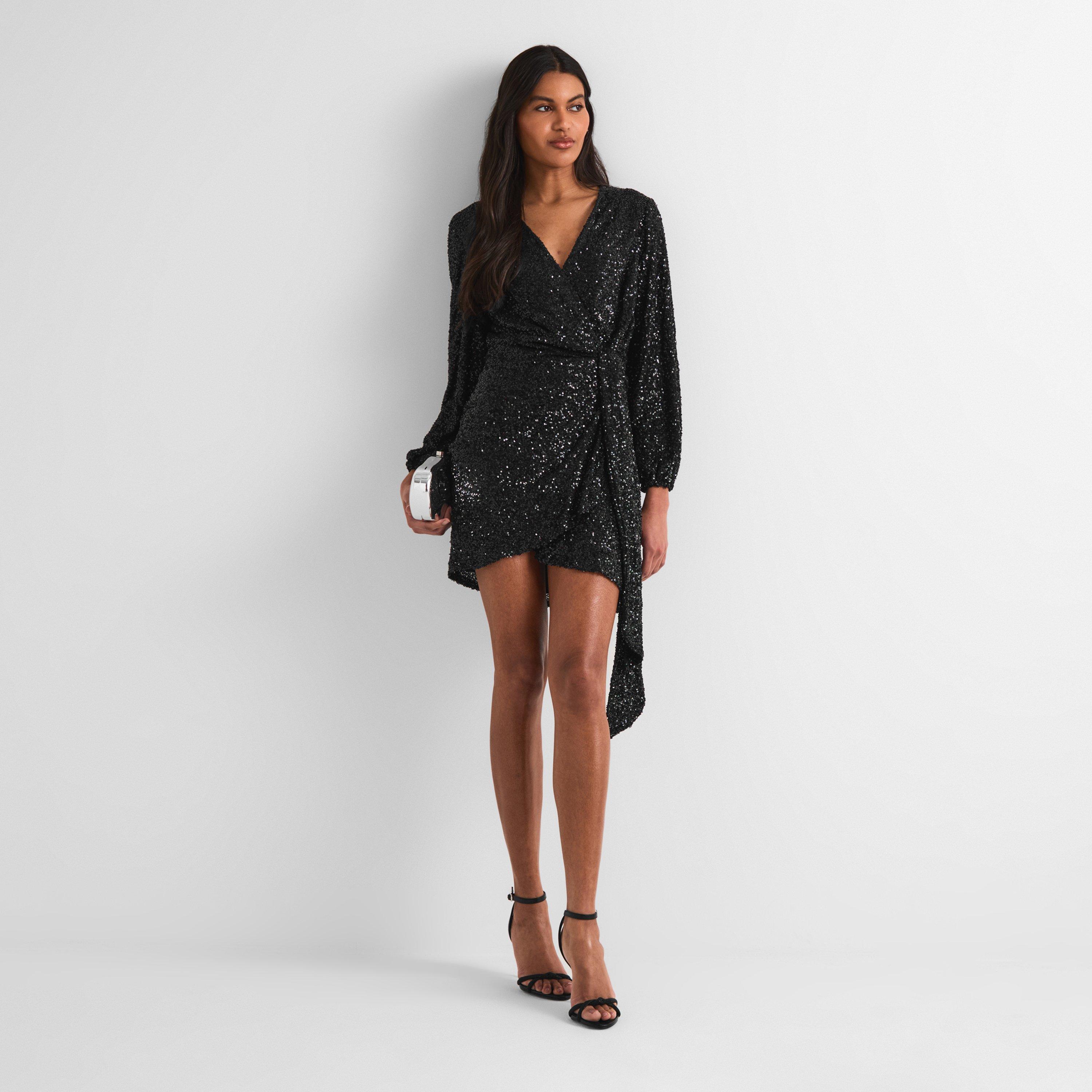 Black - Never Fully Dressed - Women's Seq Vienna Wrap Dress - 5