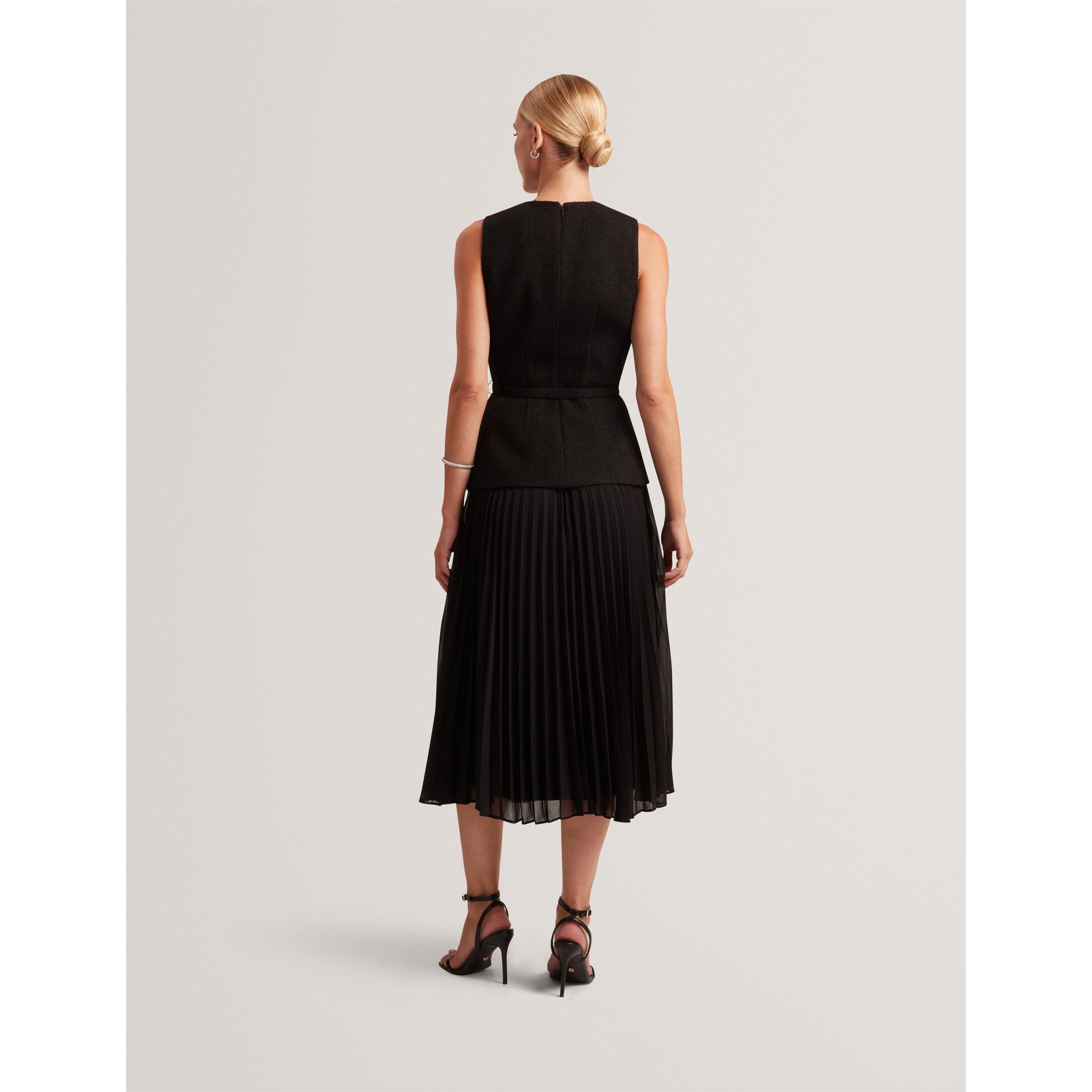 Preto - Ted Baker - Ted Pleat Midi Dress Ld71 - 4