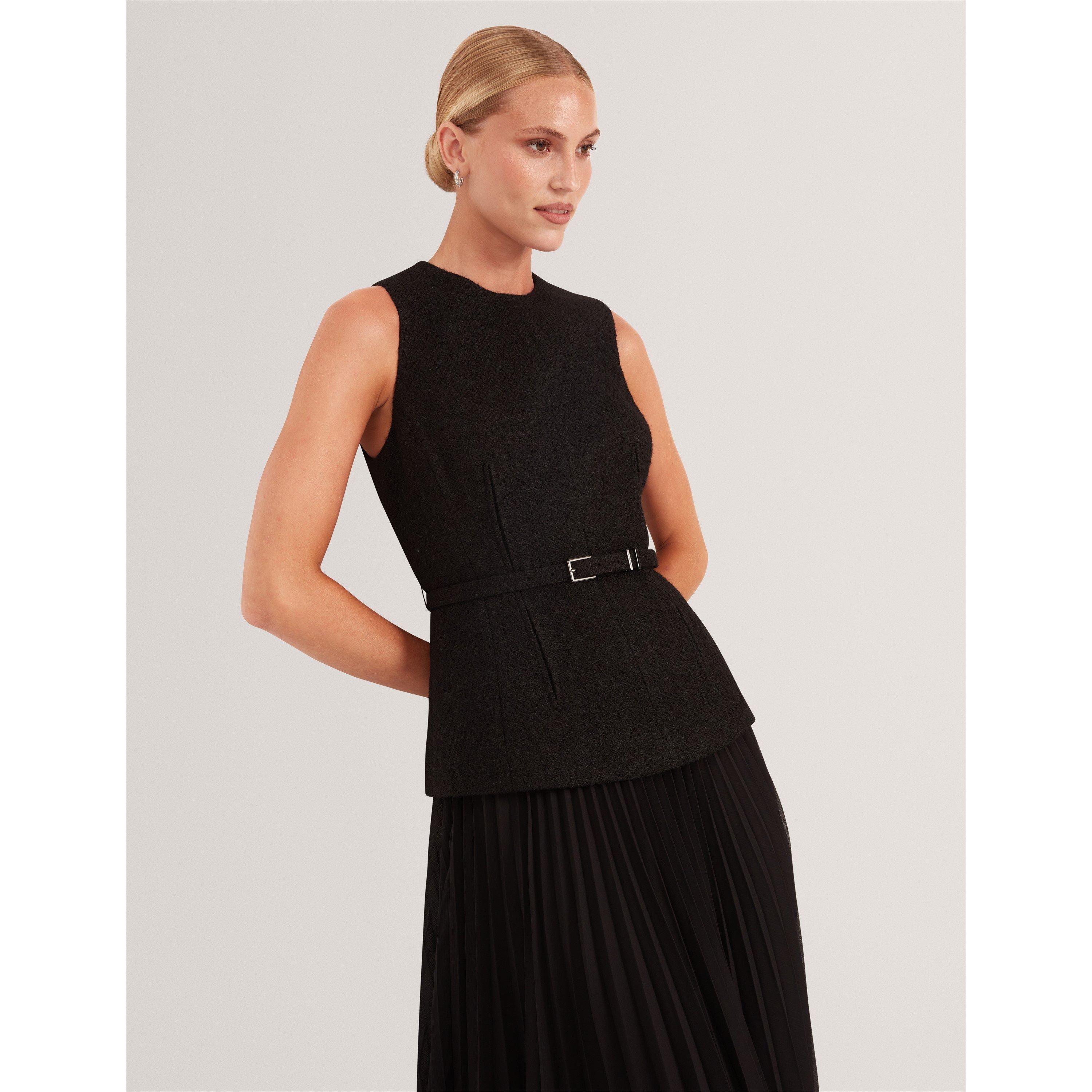 Preto - Ted Baker - Ted Pleat Midi Dress Ld71 - 5