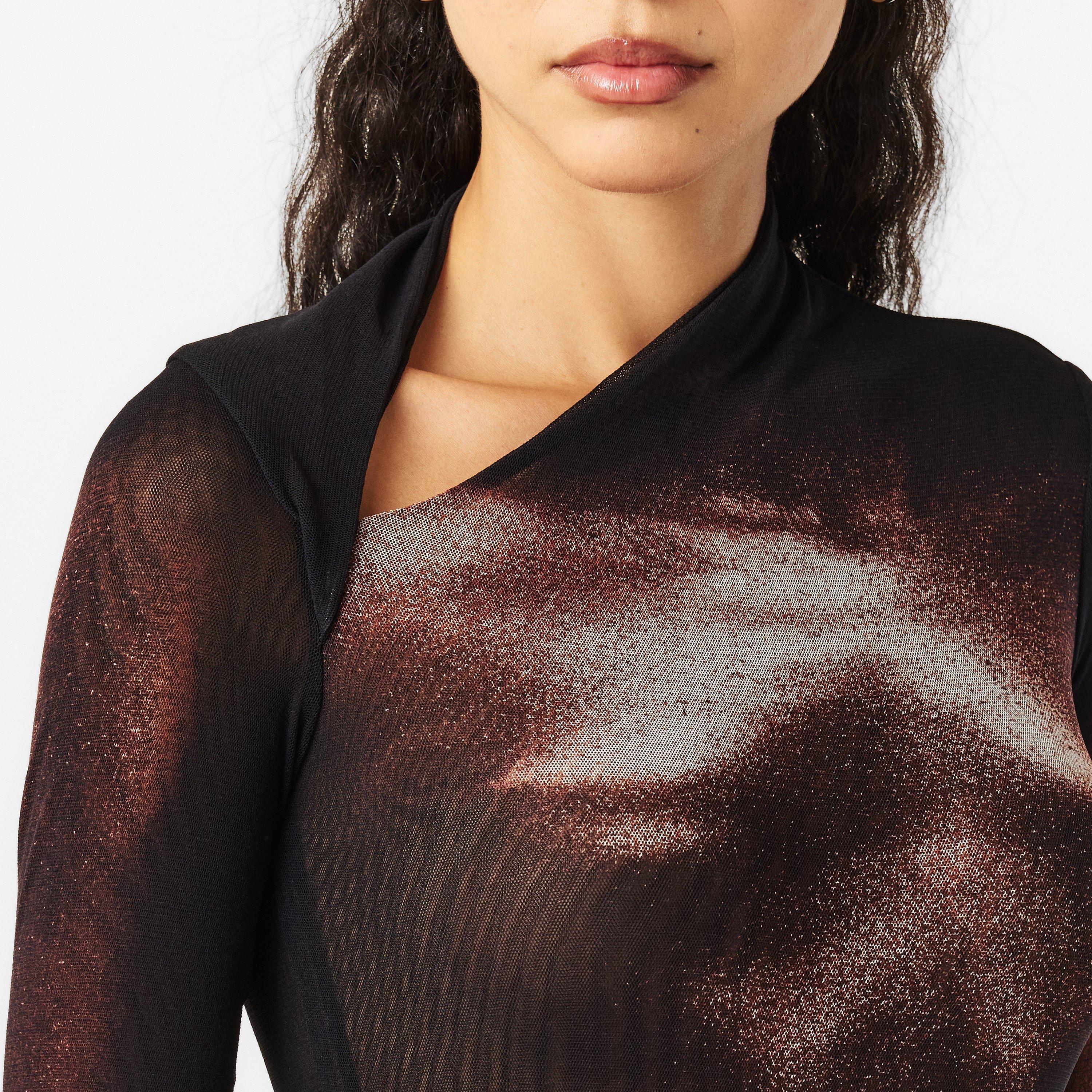 Black/Brown - Jean Paul Gaultier - Women's Maxi Dress - 5