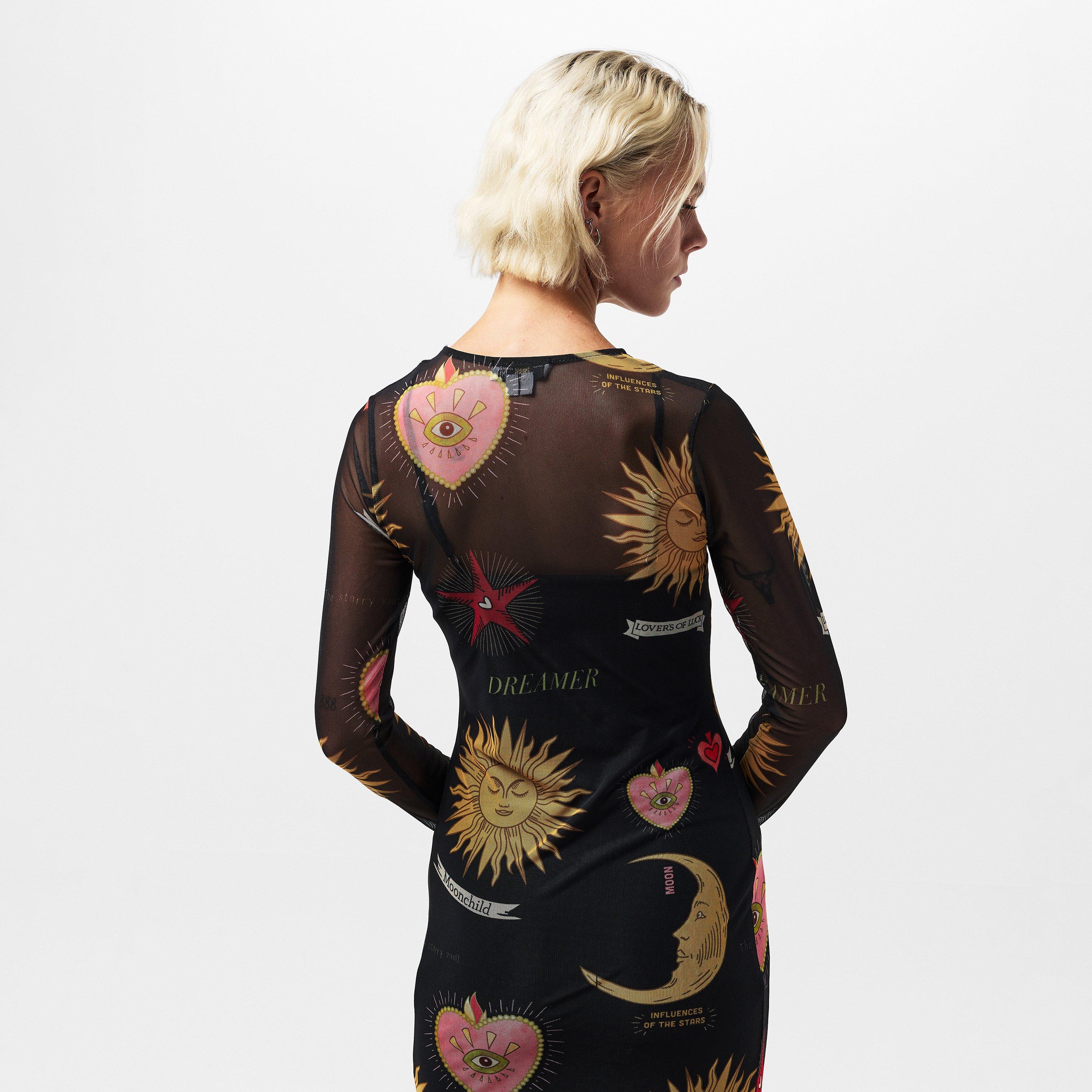 Black - Never Fully Dressed - Women's Mystic Mesh Maxi Dress - 4