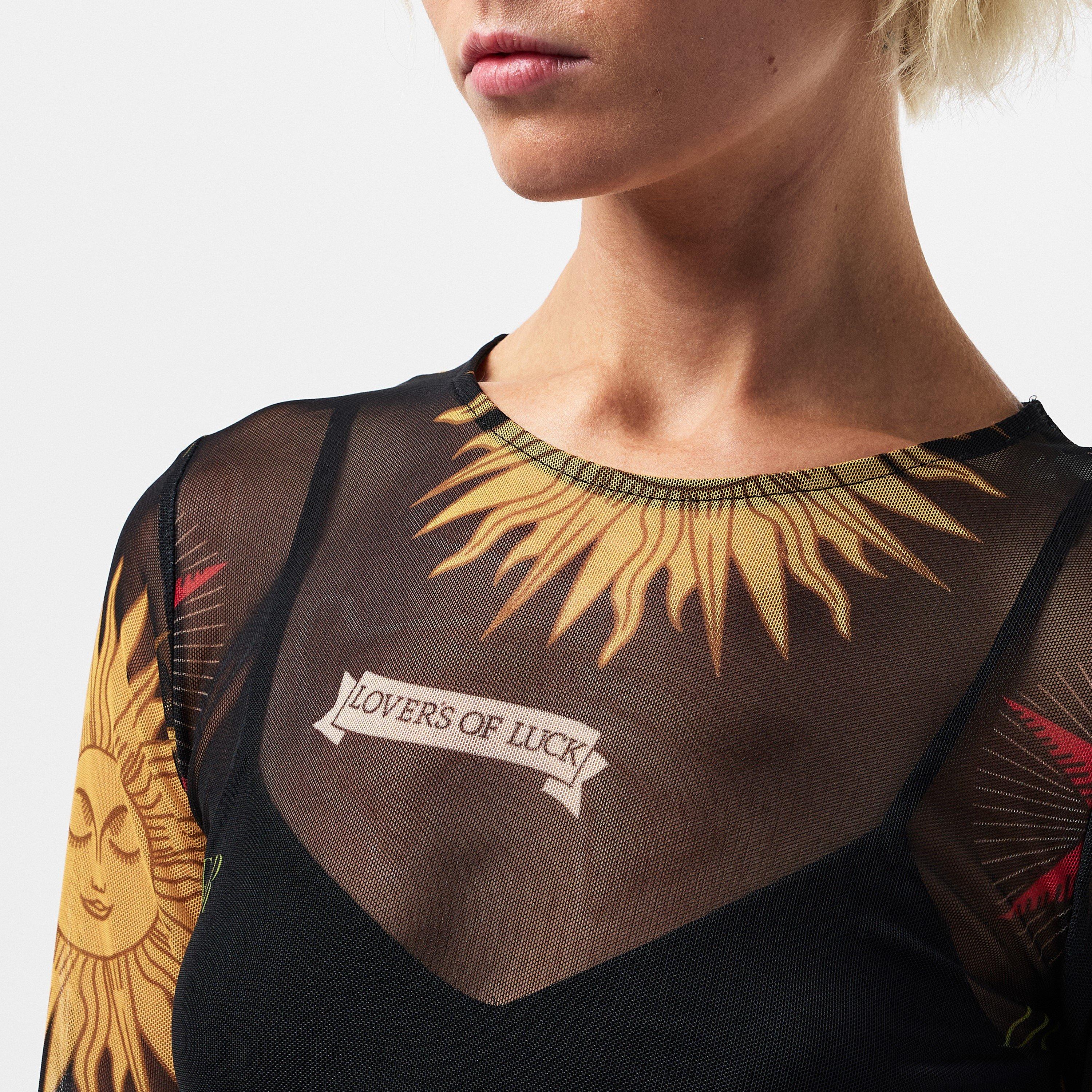 Black - Never Fully Dressed - Women's Mystic Mesh Maxi Dress - 5