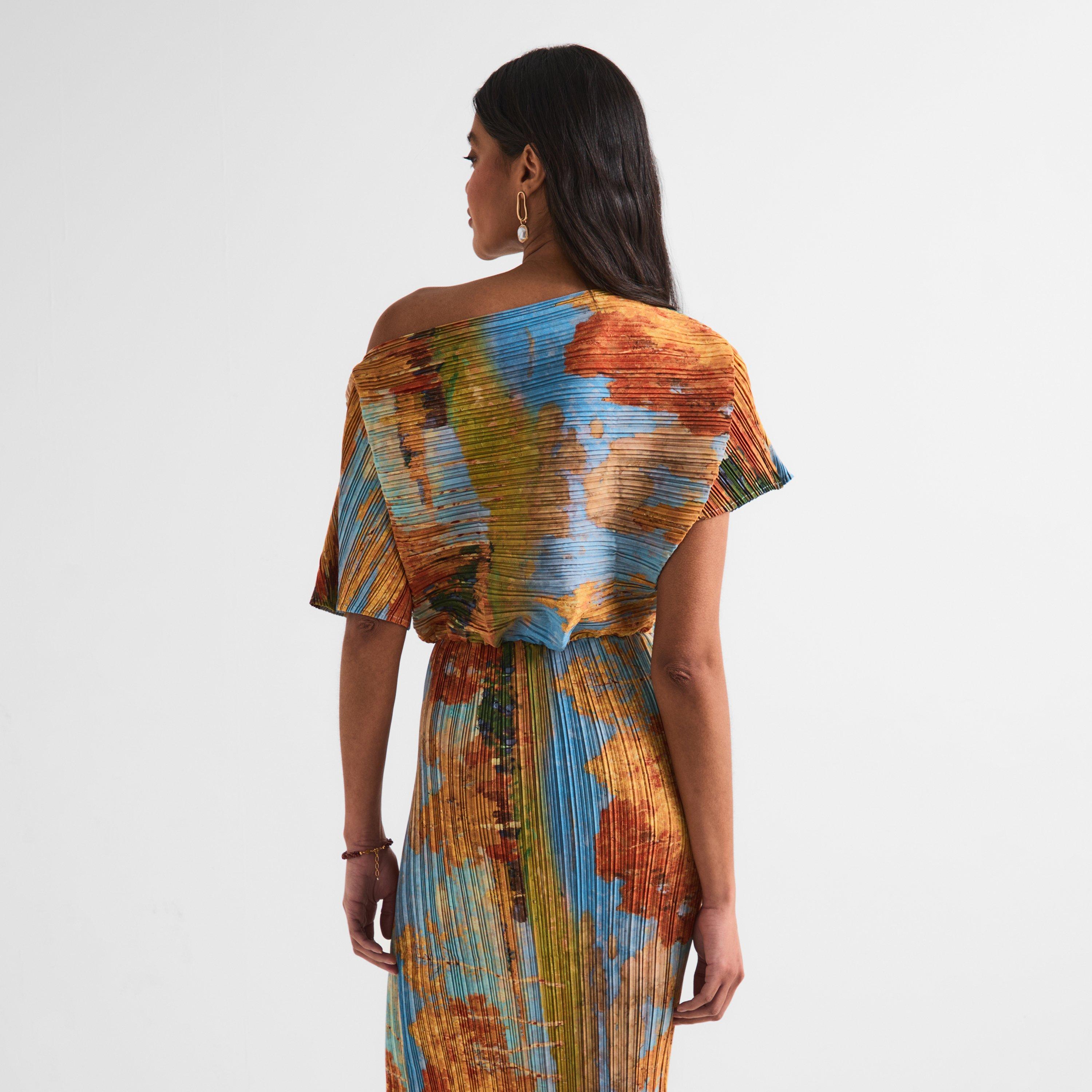 Multi - Never Fully Dressed - Women's Artist Tilly Artistic Pattern Long Maxi Dress - 4