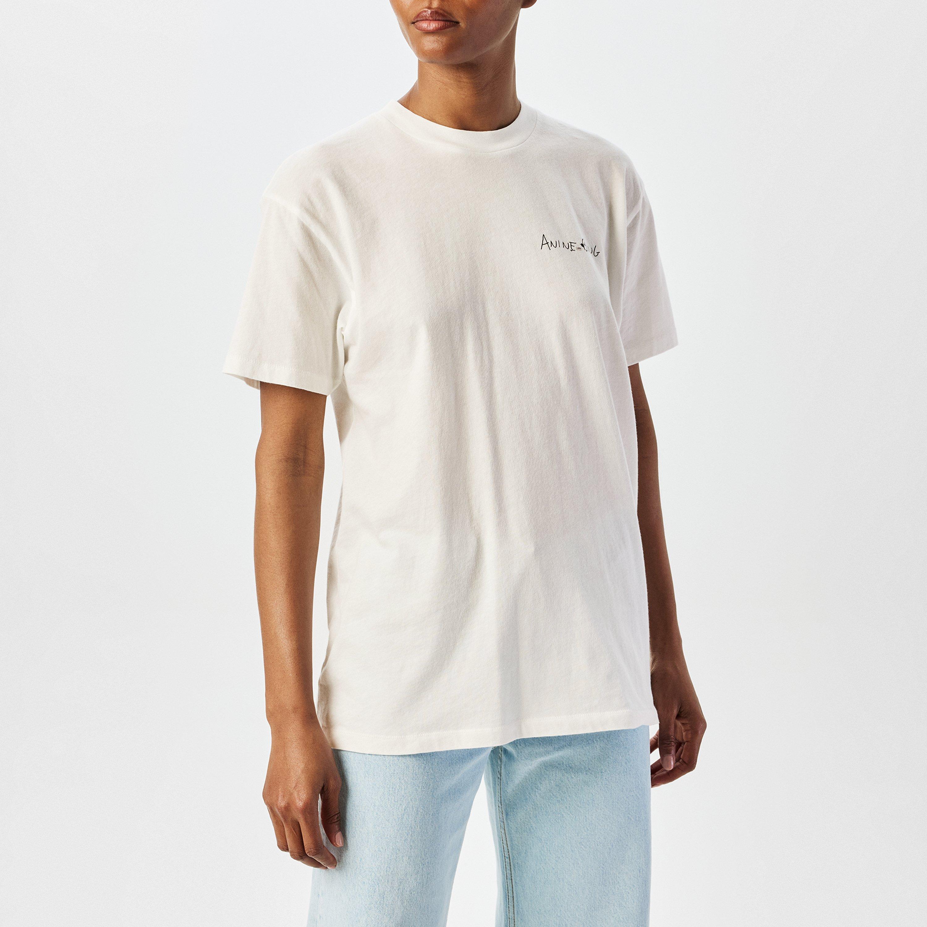 Anine Bing | Women's Writing Regular Fit T-Shirt | Regular Fit T