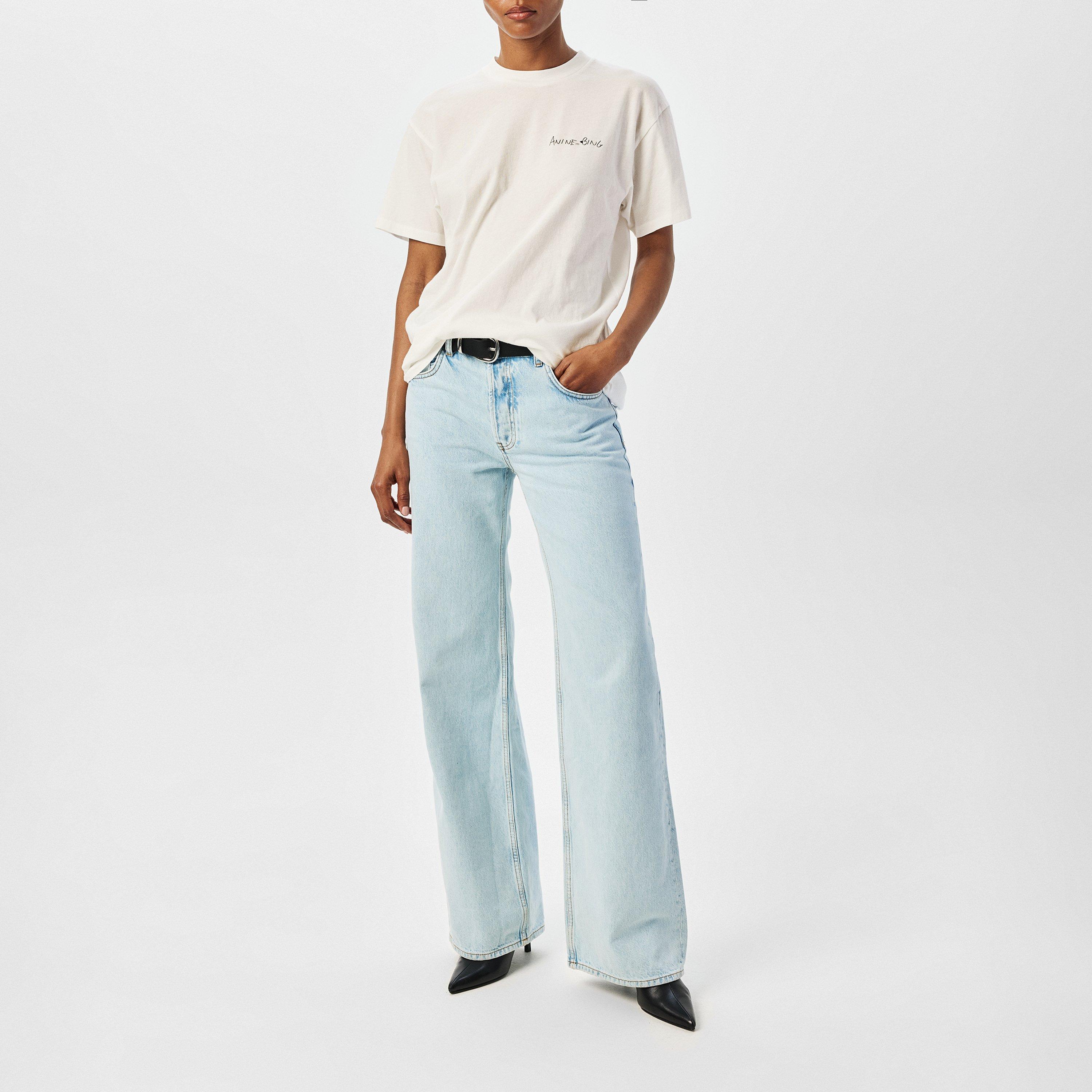 Ivory - Anine Bing - Women's Writing Regular Fit T-Shirt - 7