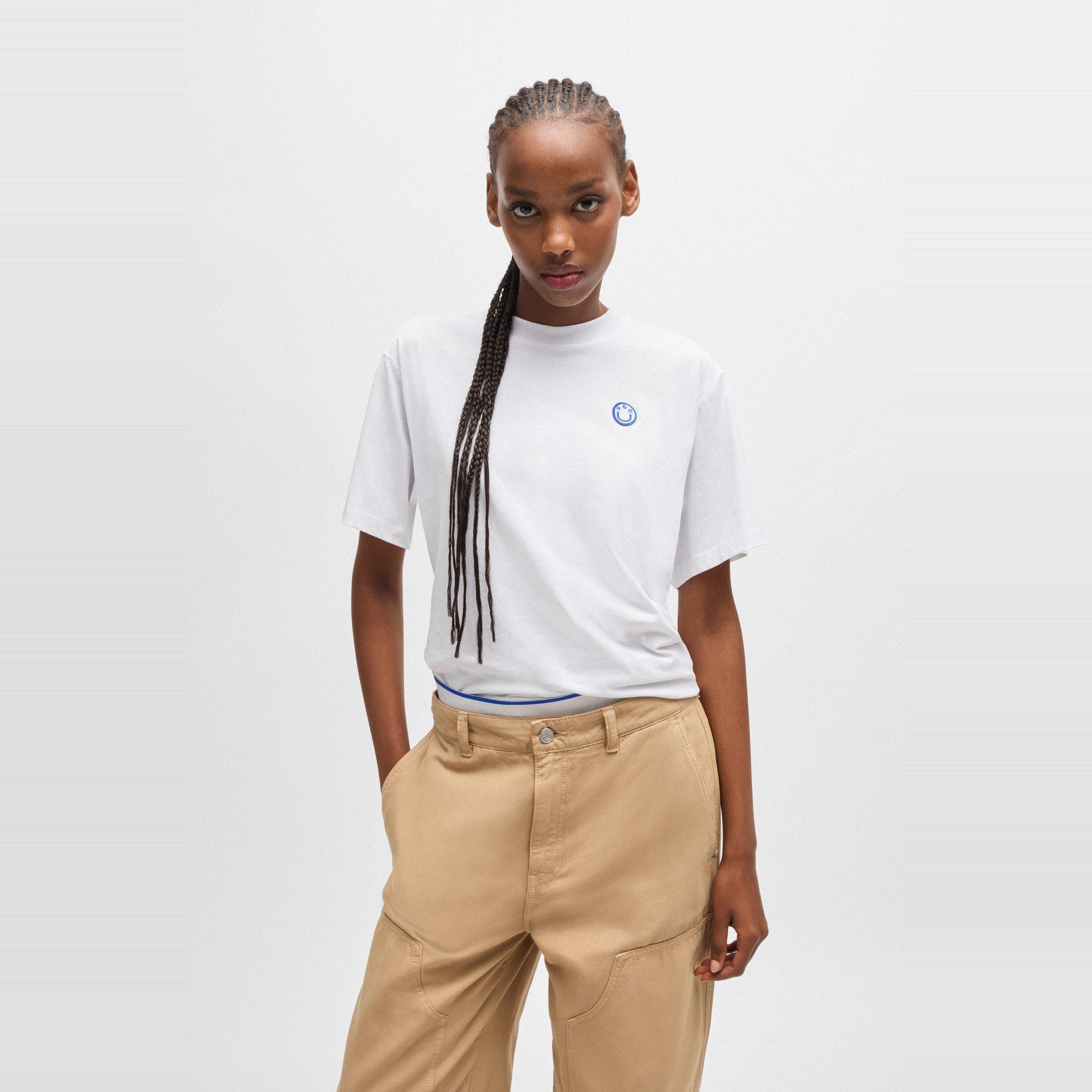 White 100 - Hugo - Women's Vintage Oversized T-Shirt - 2